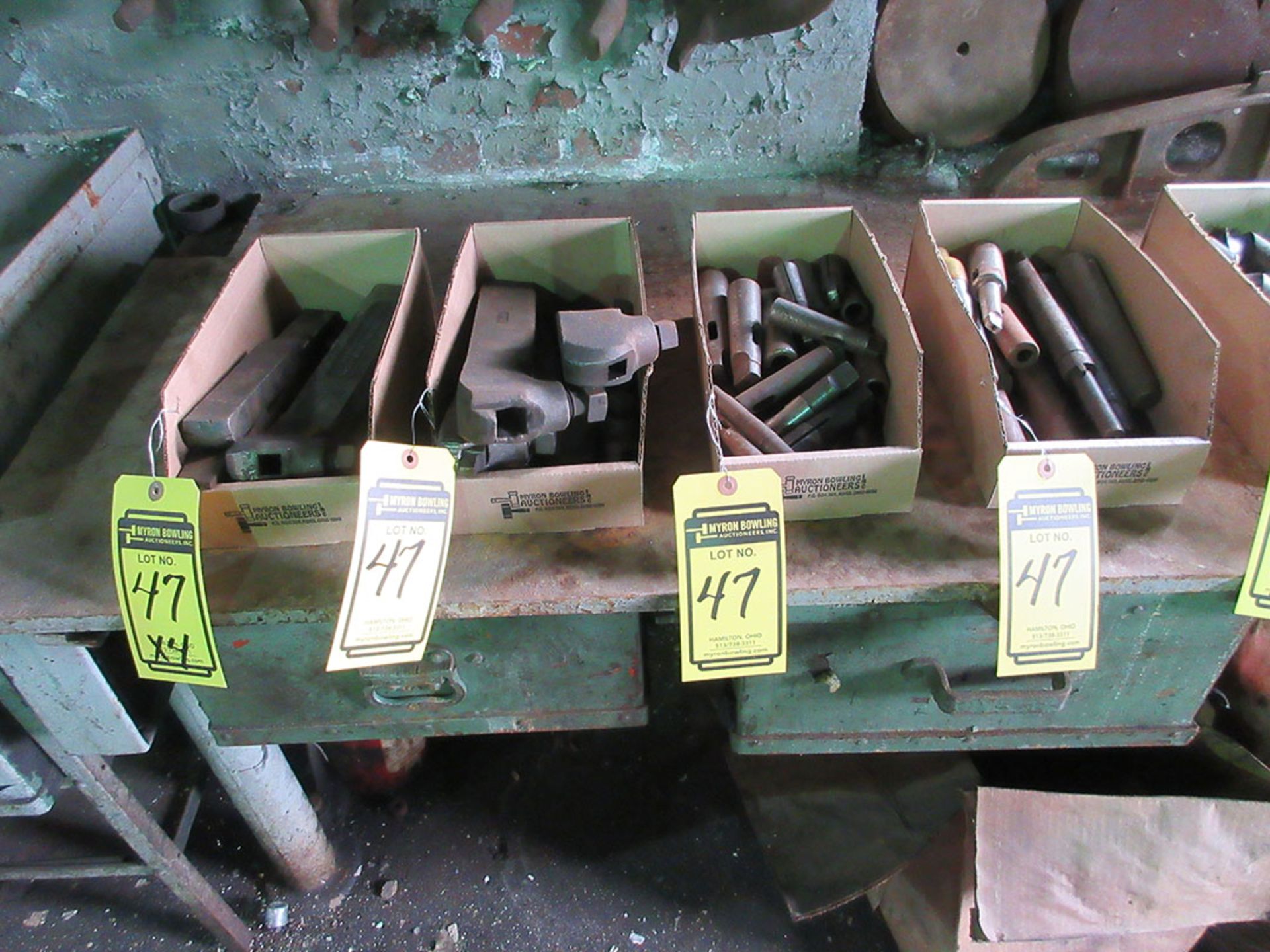 (4) BOXES WITH TOOL HOLDERS, SHANKS, AND LIVE CENTERS