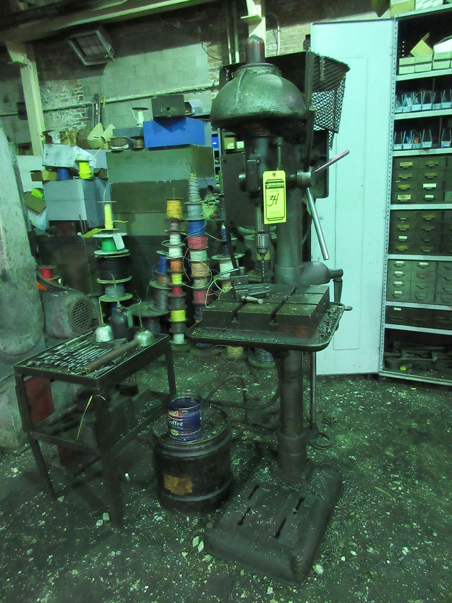 BUFFALO NO #18 18'' DRILL PRESS WITH BITS AND TABLE