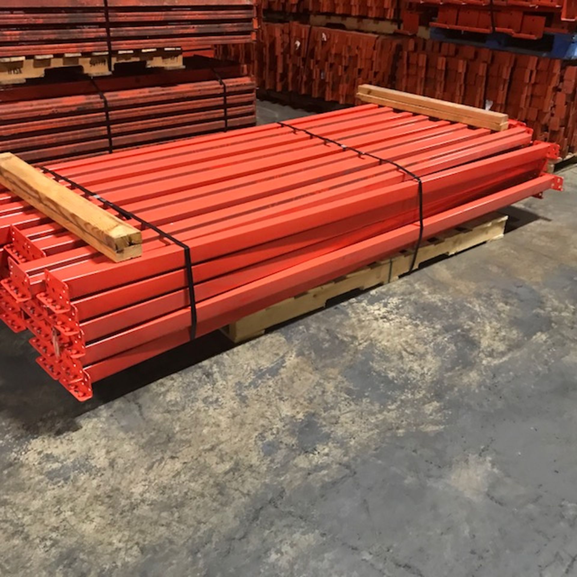 (X45) 108" X 3-3/4" TEARDROP BEAMS, PALLET RACK