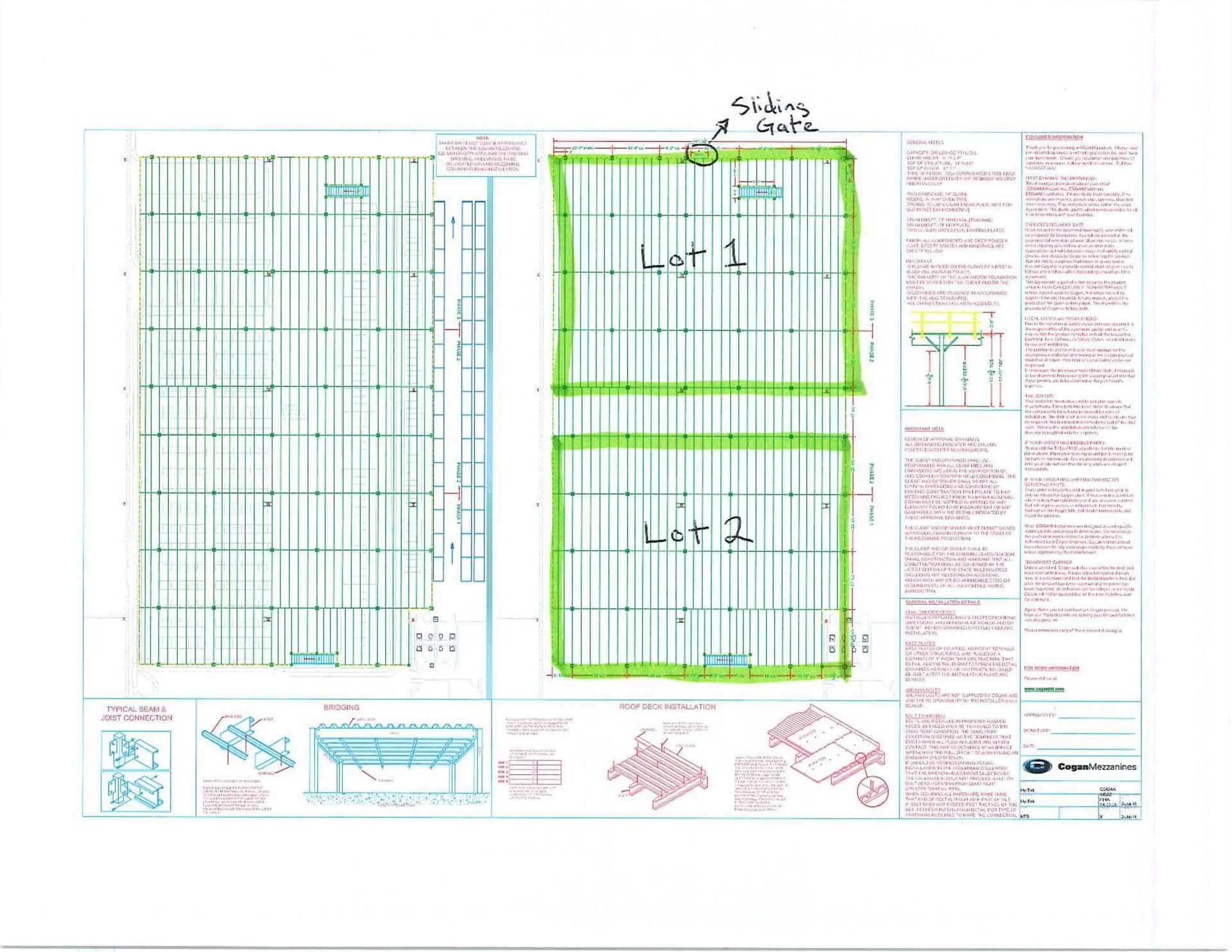 *JACKSONVILLE, FL* MEZZANINE - APPROX 8,000 SQ FT (100' X 80') W/ 260 LIN. FT. OF HANDRAIL, (1) LIFT - Image 8 of 8