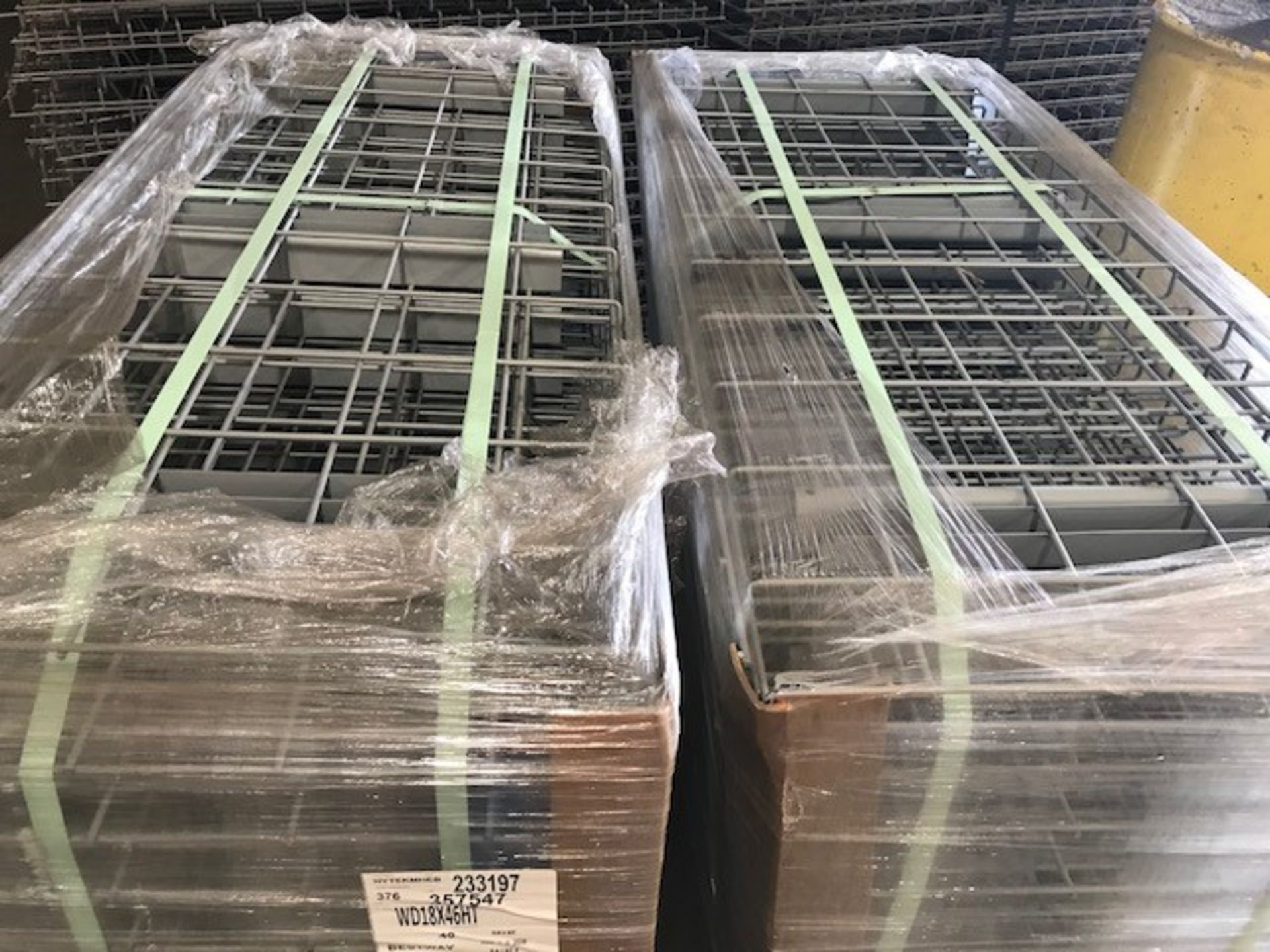 (X80) 18'' X 46'' PALLET RACKING WIRE MESH DECKS; 3-CHANNEL WATERFALL. BRAND NEW - Image 2 of 2