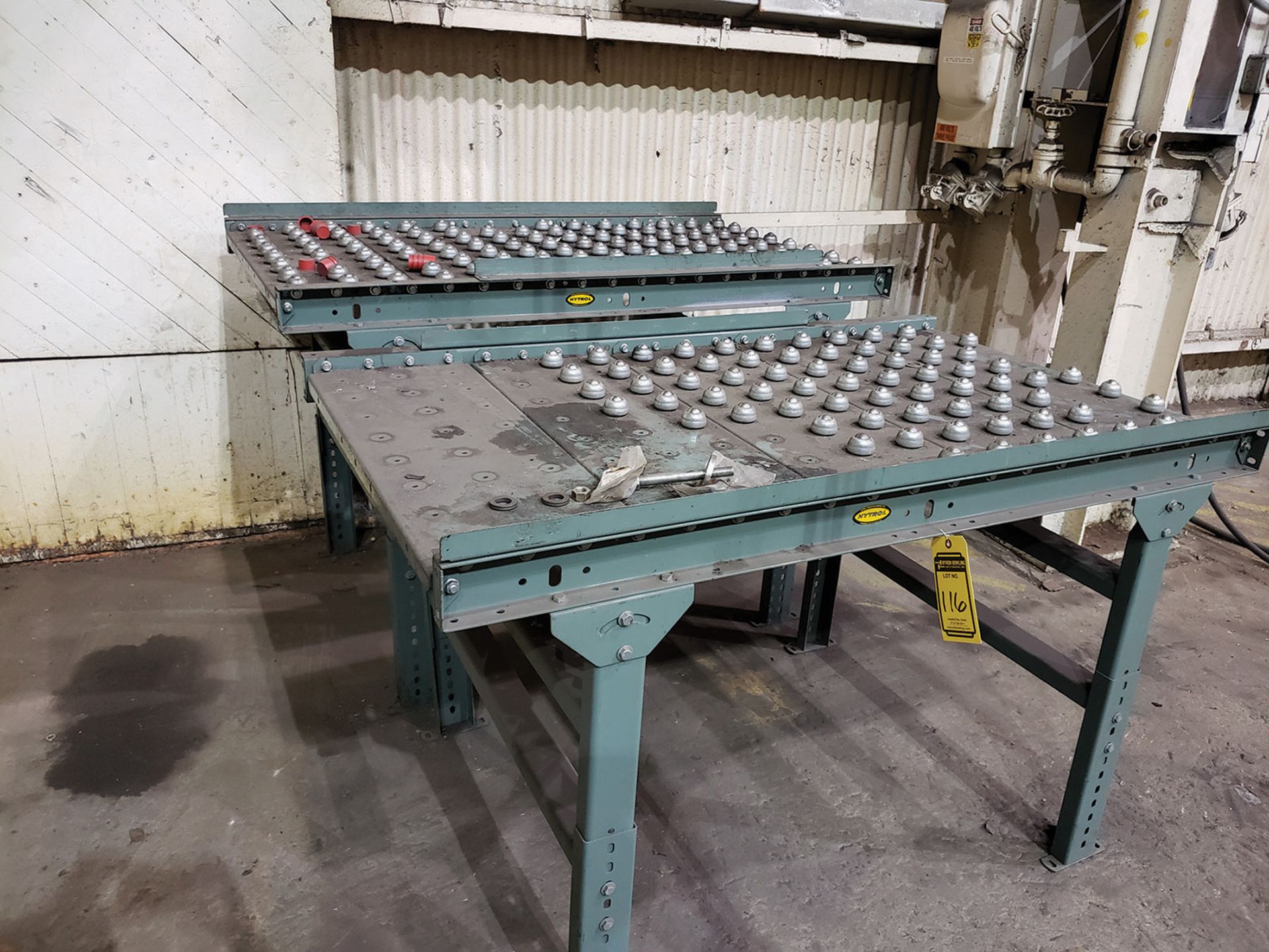 ROLLER BALL CONVEYOR TABLES (X2)