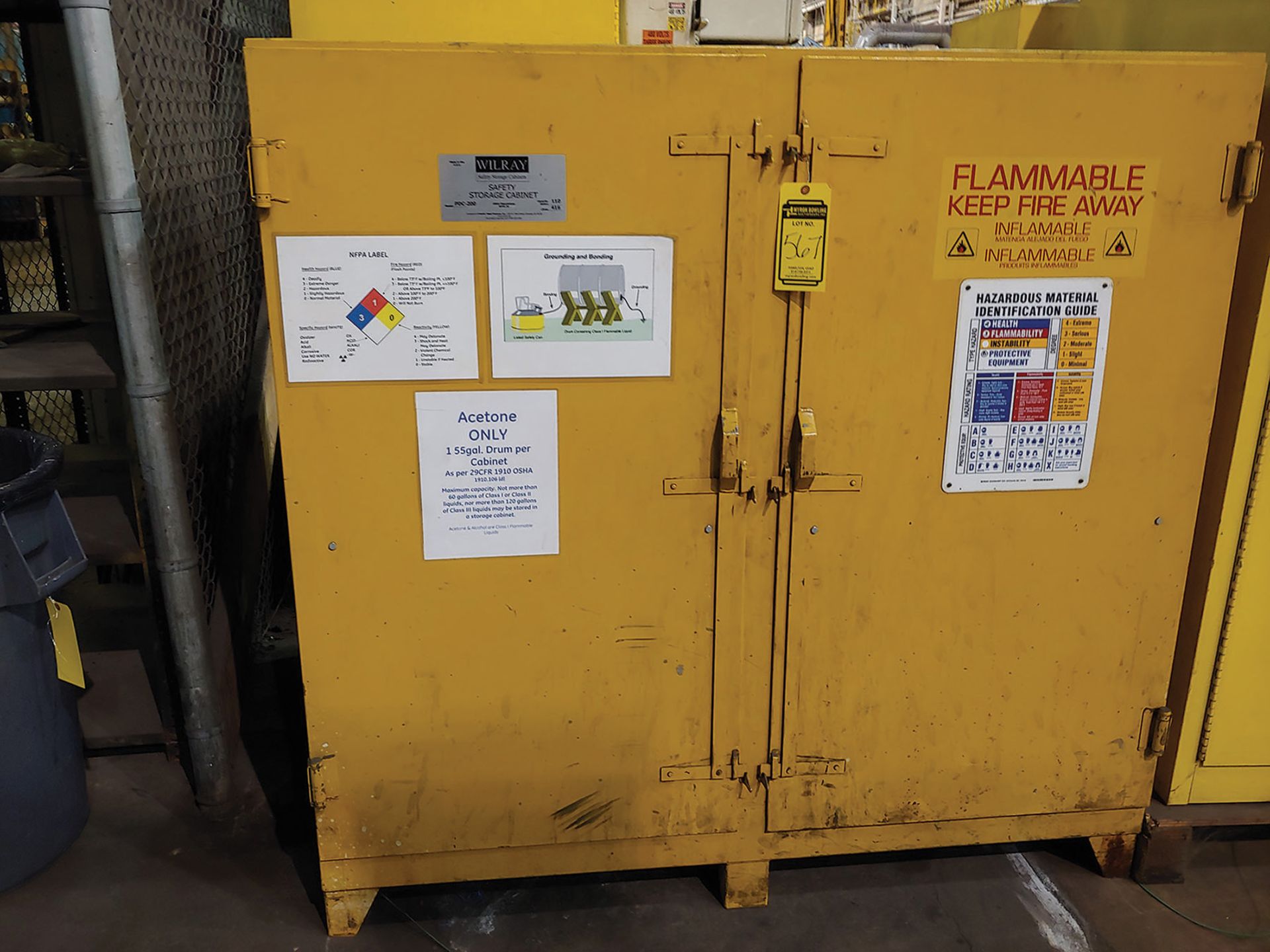 WILRAY FLAMMABLE MATERIALS CABINET