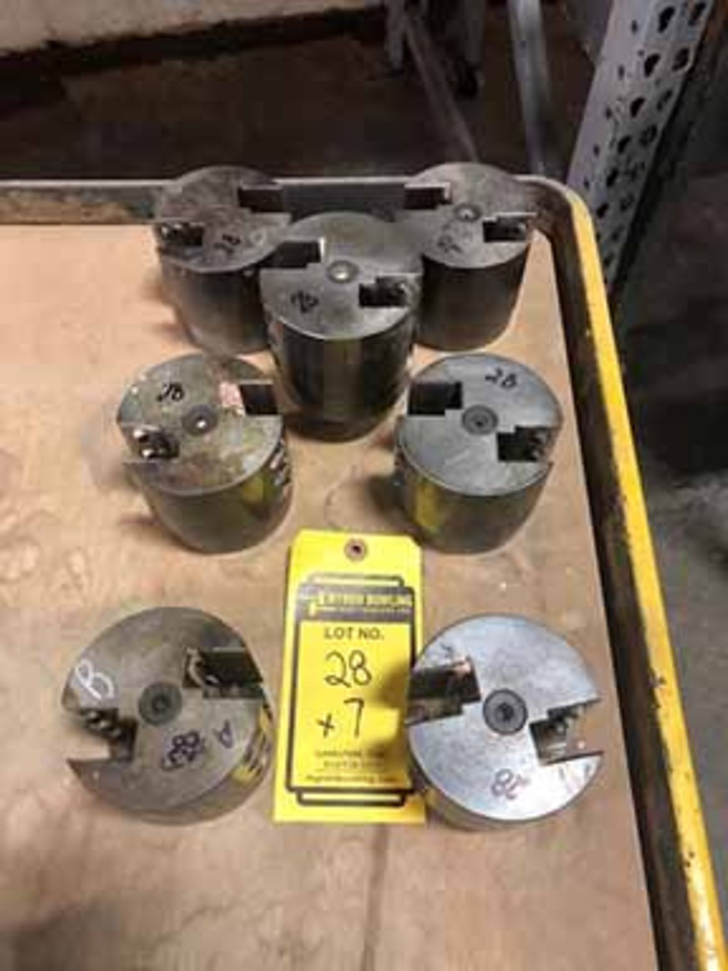 (7) POWER LOCK HEADS 3 1/2'' DIA. X 2 1/2'' H