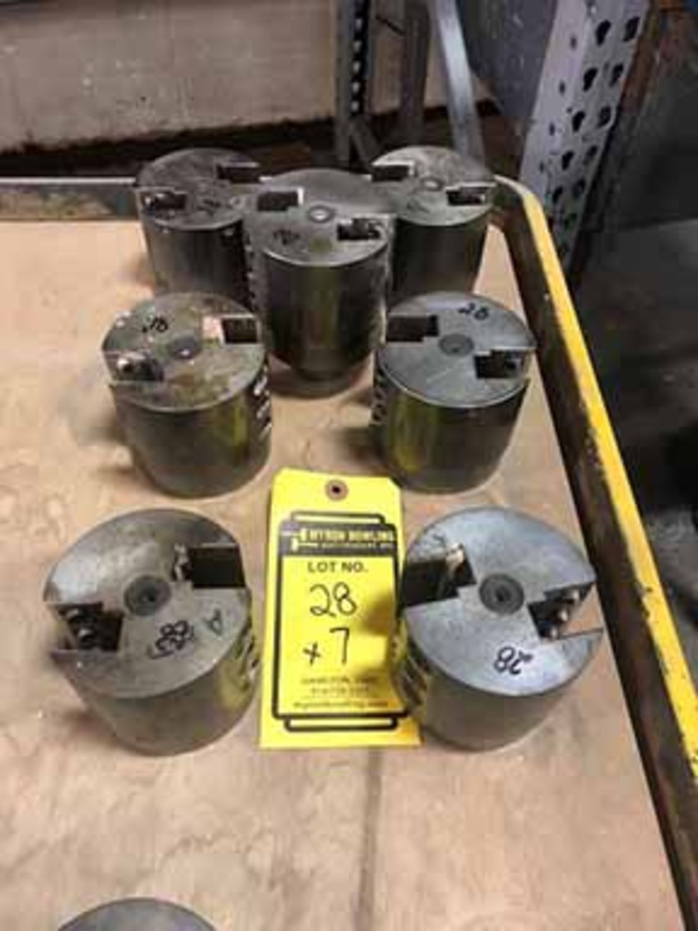 (7) POWER LOCK HEADS 3 1/2'' DIA. X 2 1/2'' H - Image 2 of 3