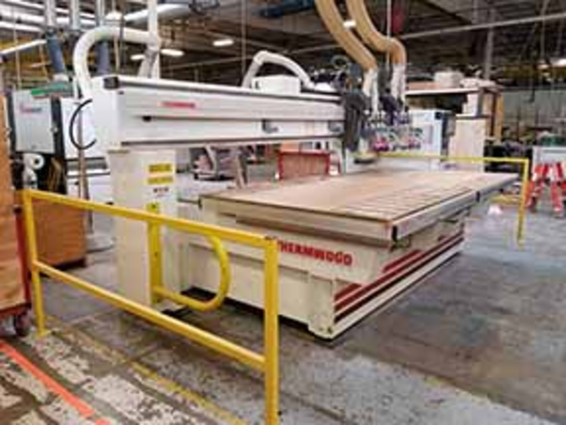 THERMWOOD C42 ROUTER; S/N C42165050, DUAL ROUTER HEADS, 151'' ROUTER TRAVEL, DUAL 5' X 5' SLIDING - Image 8 of 9