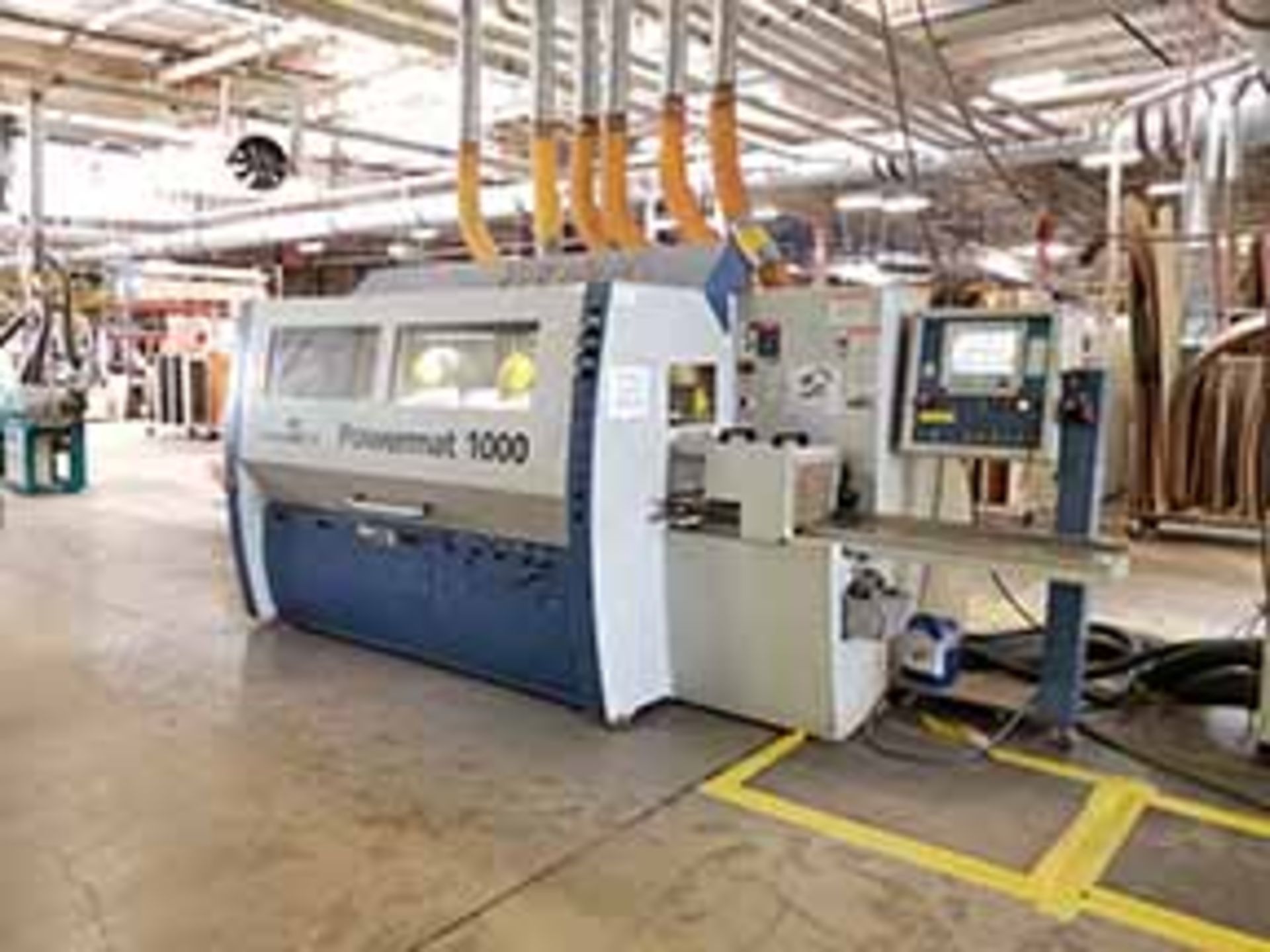 2007 WEINIG POWERMAT 1000 CNC MOULDER W/(6) POWERLOCK HEADS, FEED THROUGH, 9-1/16'' WORKING