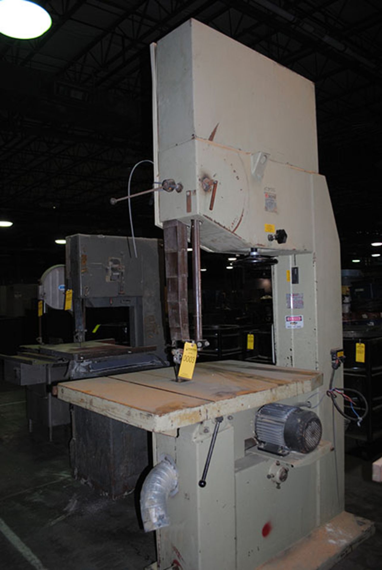 SCMI BAND SAW; MODEL SC900, 440-VOLT, BANDSAW GUARD MAXIMUM HEIGHT 3'' - Image 2 of 2