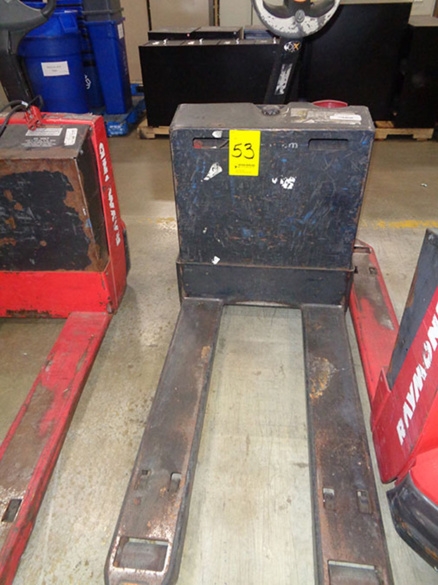 2005 CROWN 4,500 LB. ELECTRIC PALLET JACK; 24-VOLT, MODEL WP2335-45, S/N 5A337807