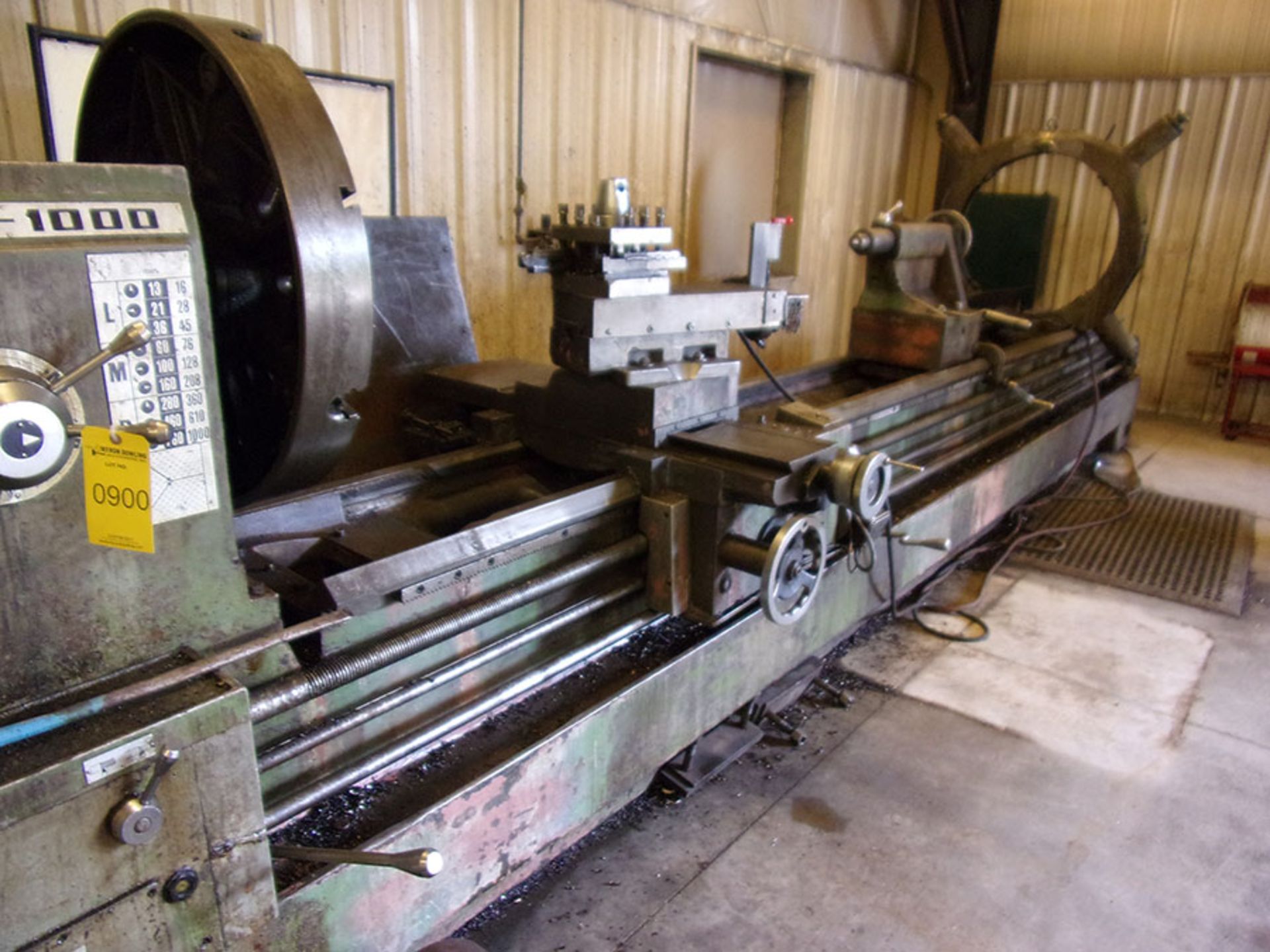 GEMINIS GE-1000 LATHE 15' ENGINE LATHE, 36'' SWING, 18'' OVER CENTER, TAILSTOCK, STEADY REST, - Image 2 of 3