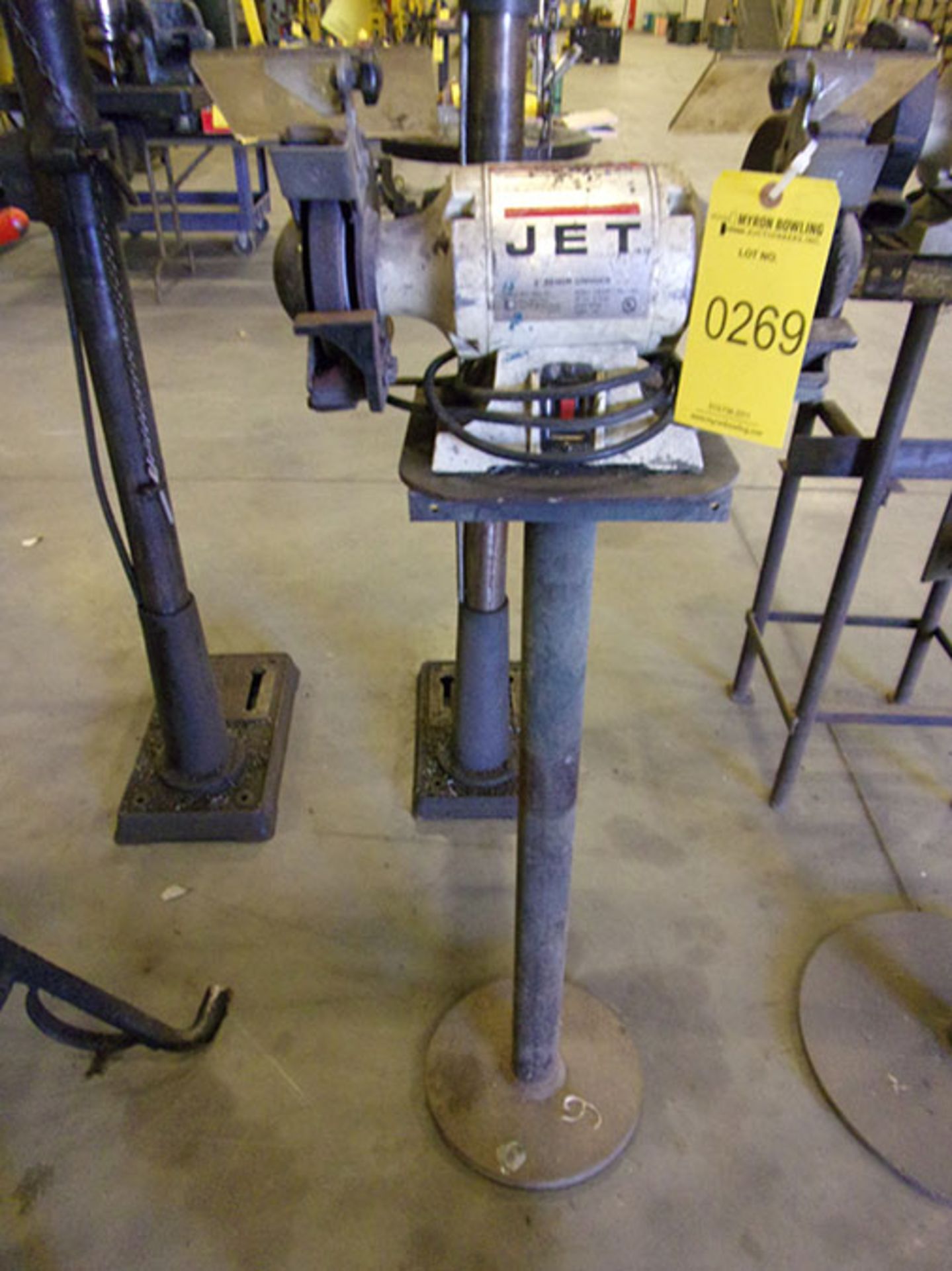 JET 8'' BENCH GRINDER; MODEL JBG-6A, S/N 10092425