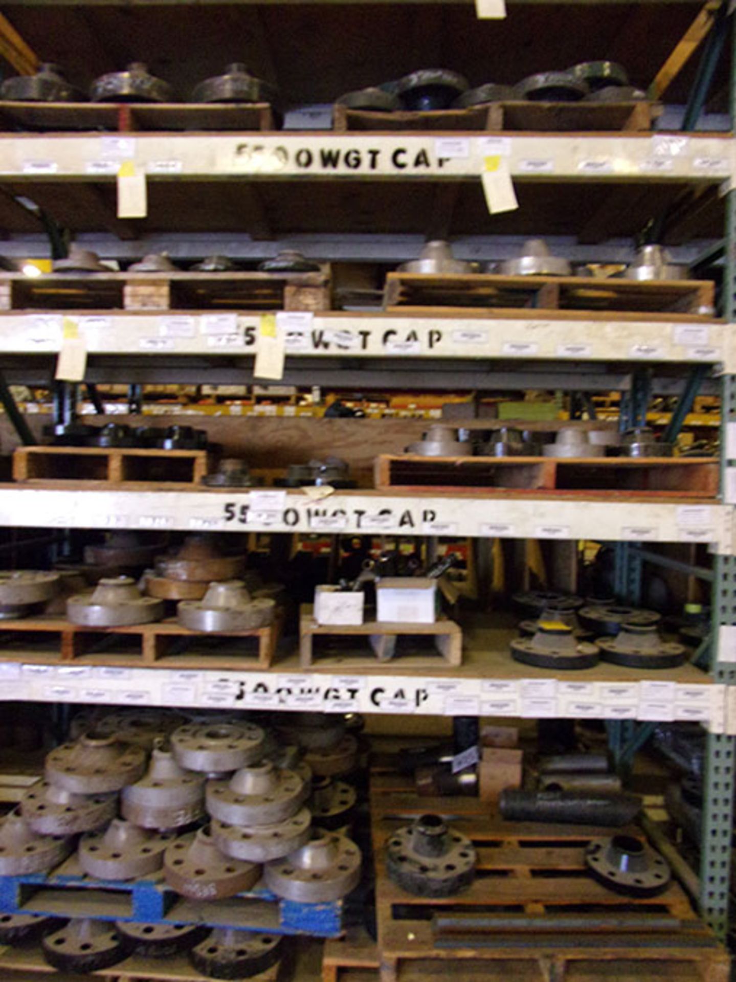 CONTENTS OF (1) PALLET RACK; FLANGES