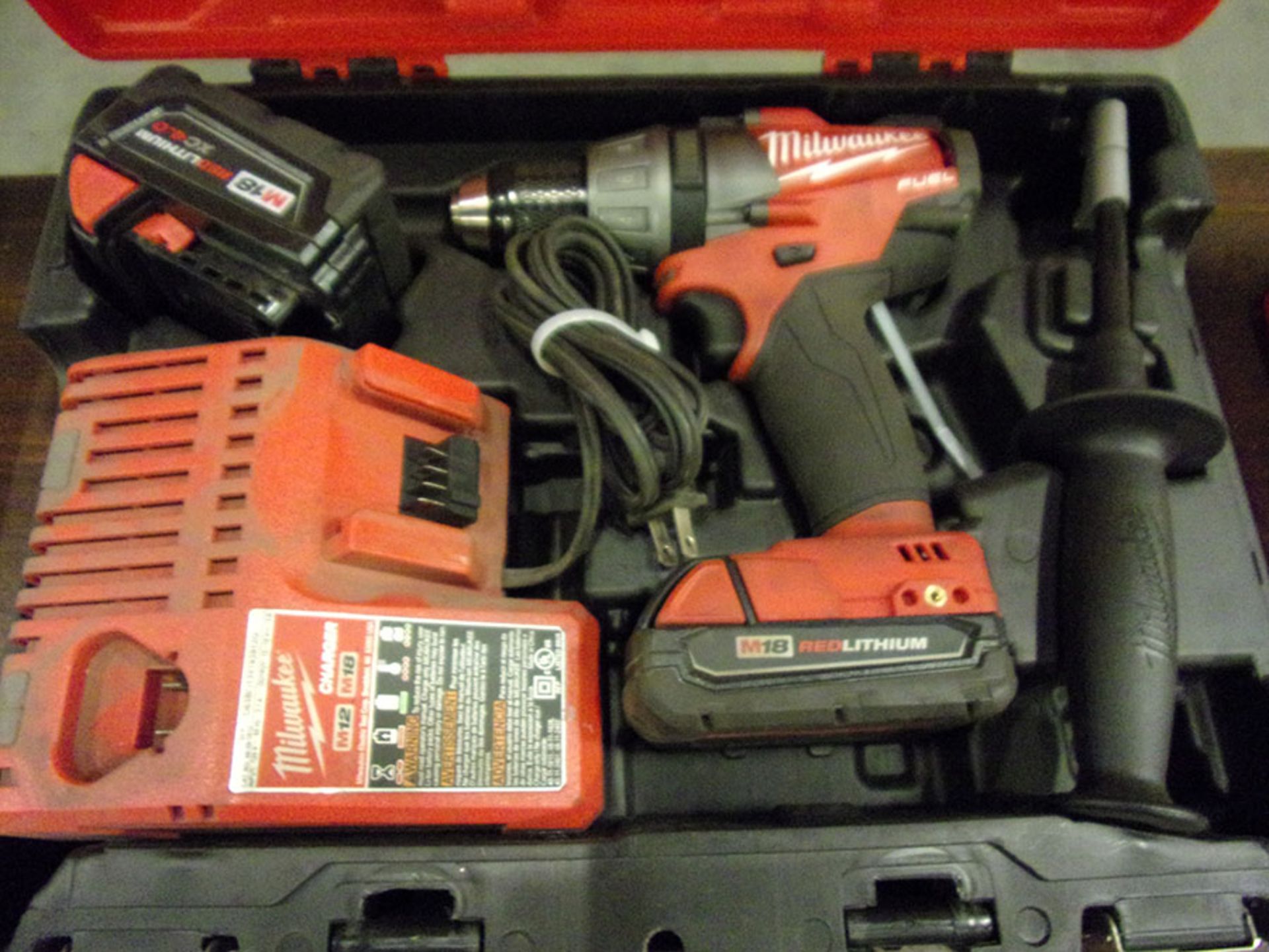 MILWAUKEE CORDLESS 1/2'' DRILL WITH CHARGER