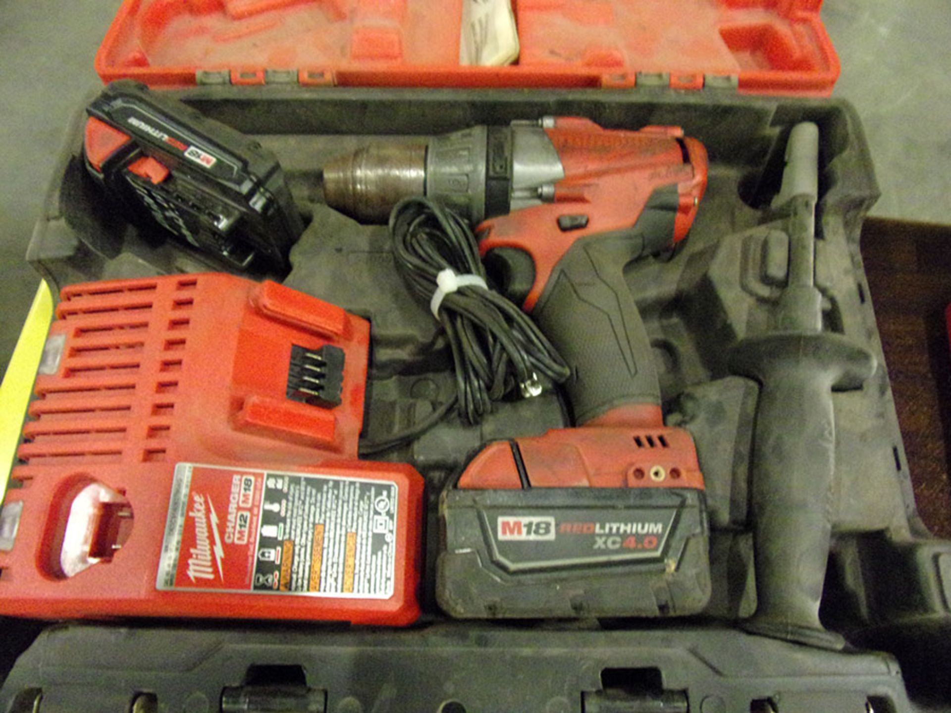 MILWAUKEE CORDLESS 1/2'' DRILL WITH CHARGER