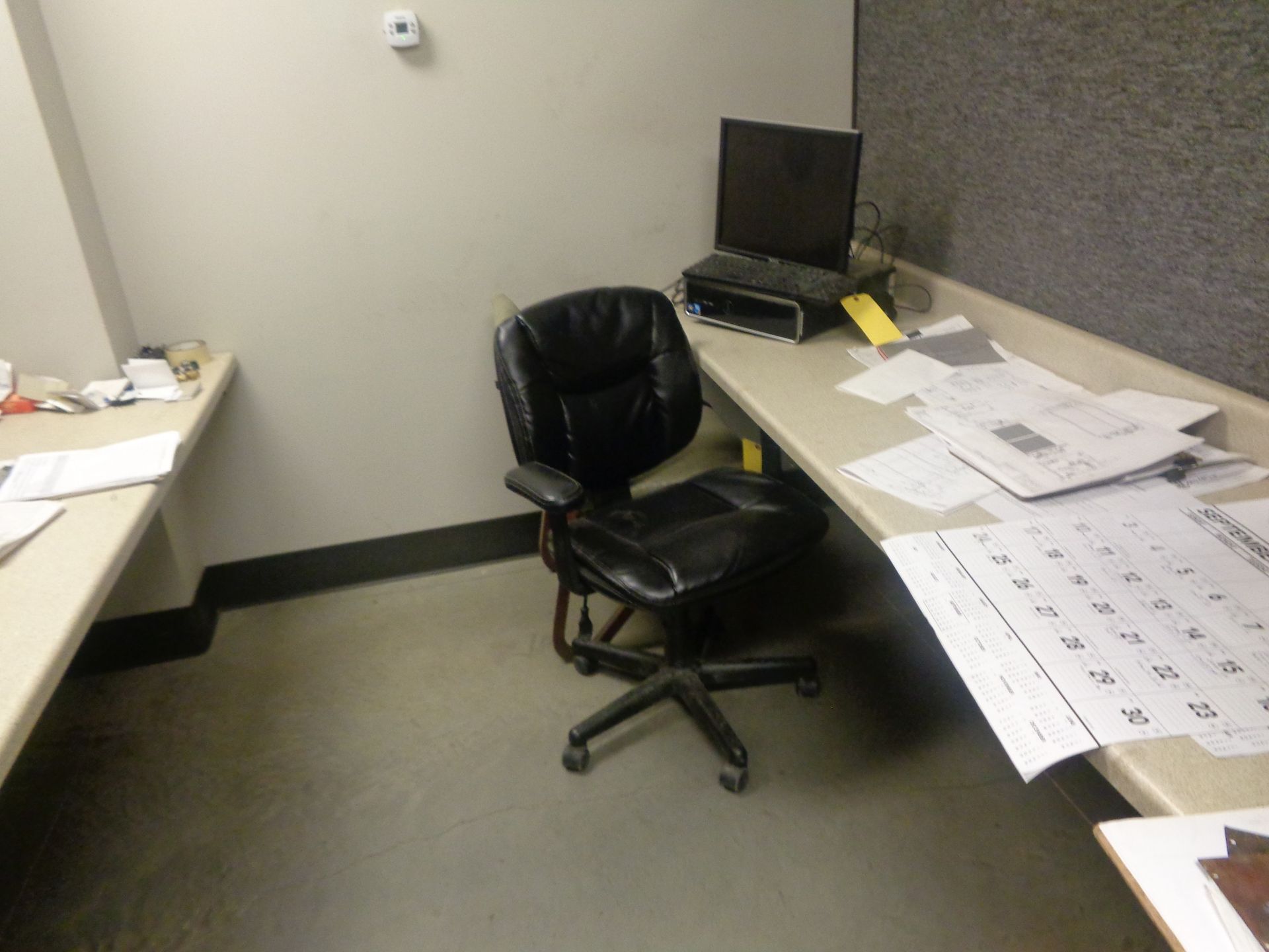 CONTENTS OF OFFICE CUBE; FILE CABINETS, DESK, AND CHAIR - Image 3 of 3