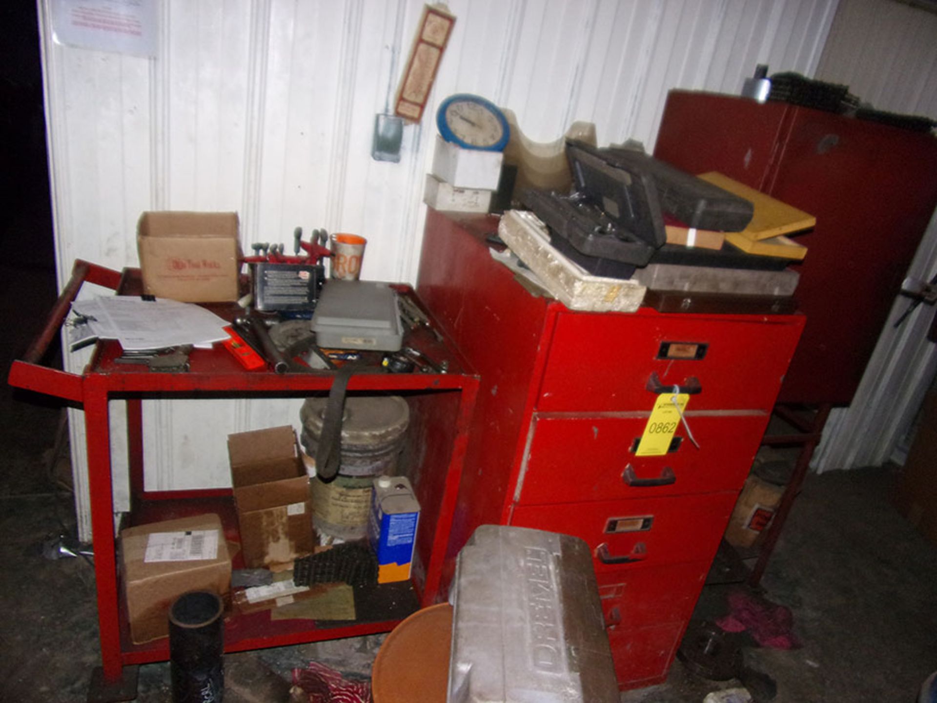 CABINET, TABLE, AND CHAIR