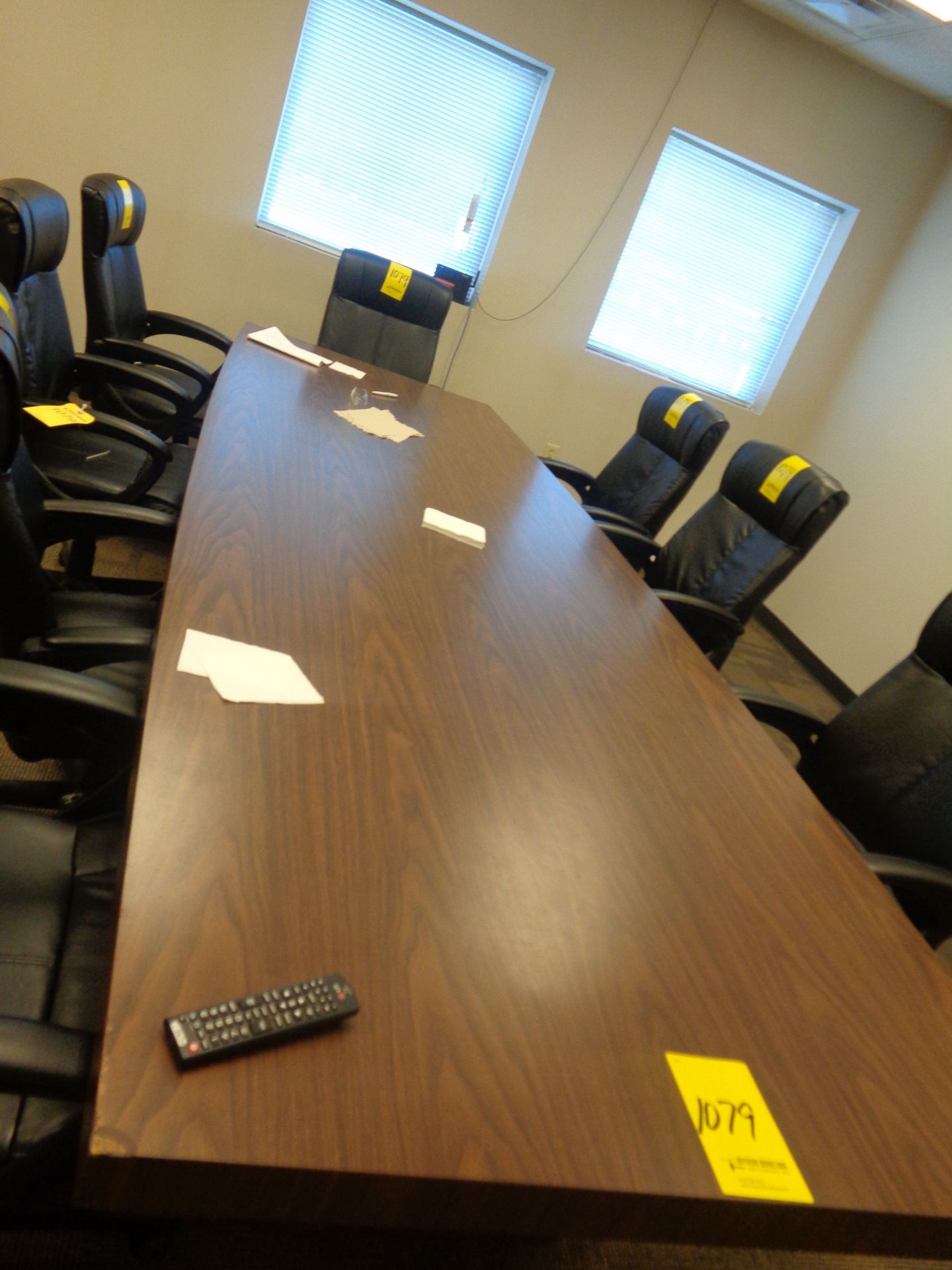 CONFERENCE TABLE WITH (10) CHAIRS