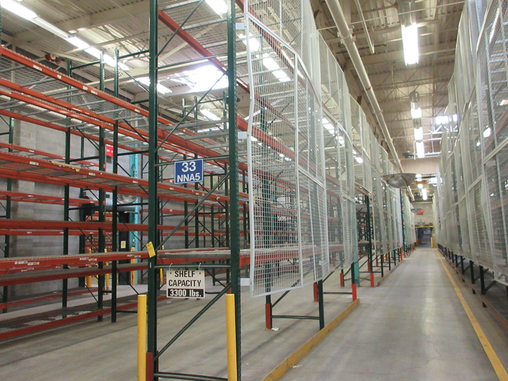 (15) SECTIONS OF TEARDROP STYLE PALLET RACK; (17) 20' UPRIGHTS, (80) 12' X 4'' CROSSBEAMS, (6) 8' - Image 2 of 2