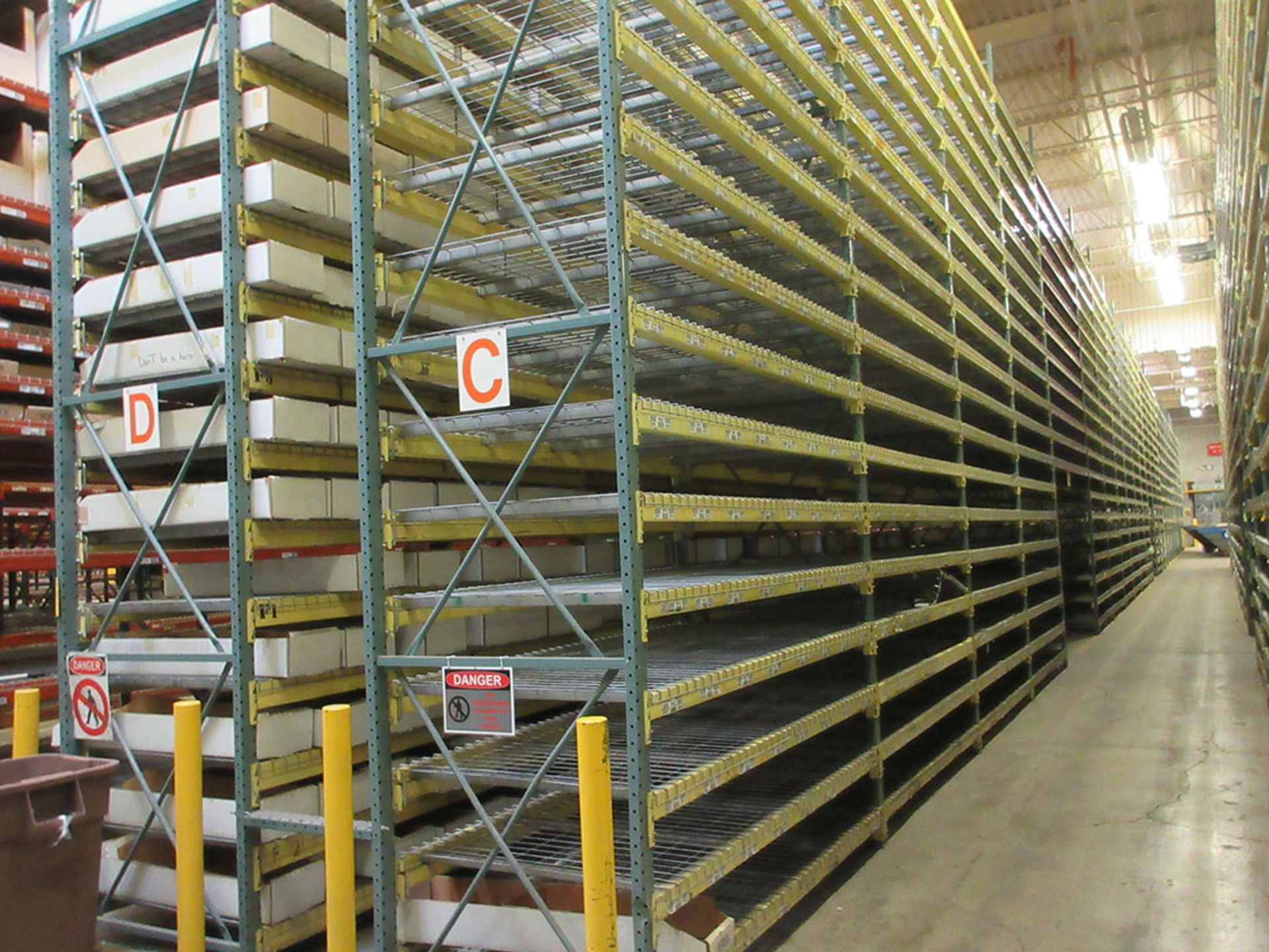 (46) SECTIONS OF PALLET RACK; (48) 20' UPRIGHTS, (48) 12' X 4'' CROSSBEAMS, (1,134) 8' X 4'' - Image 2 of 3