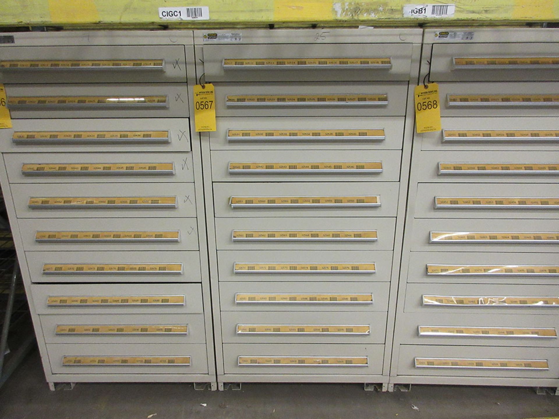 STANLEY VIDMAR 10-DRAWER TOOL CABINET