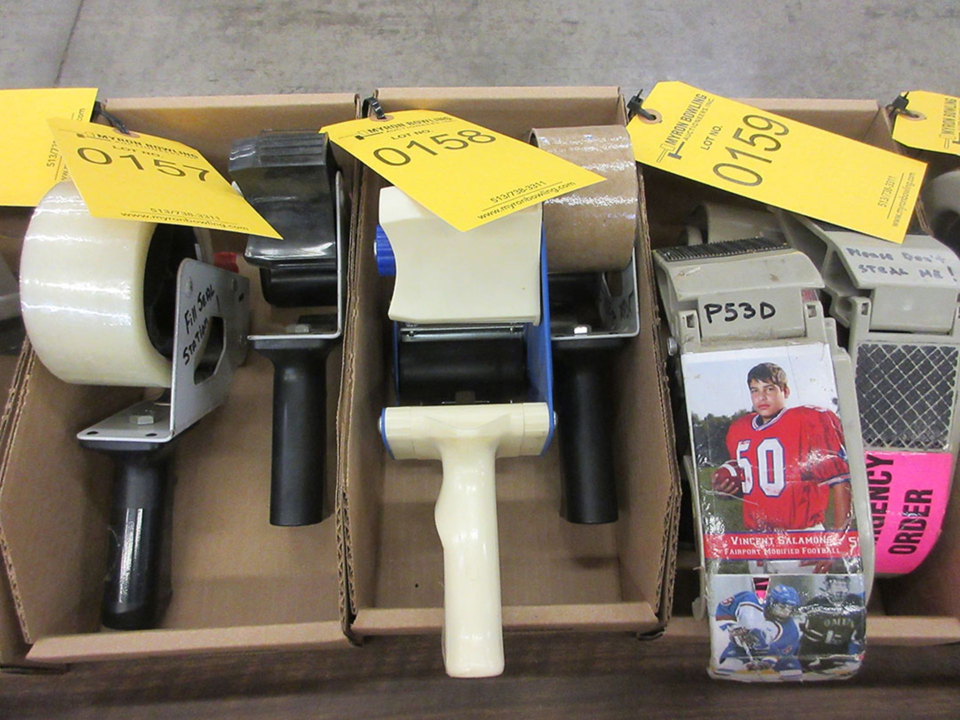 ASSORTED HAND-HELD TAPE DISPENSERS