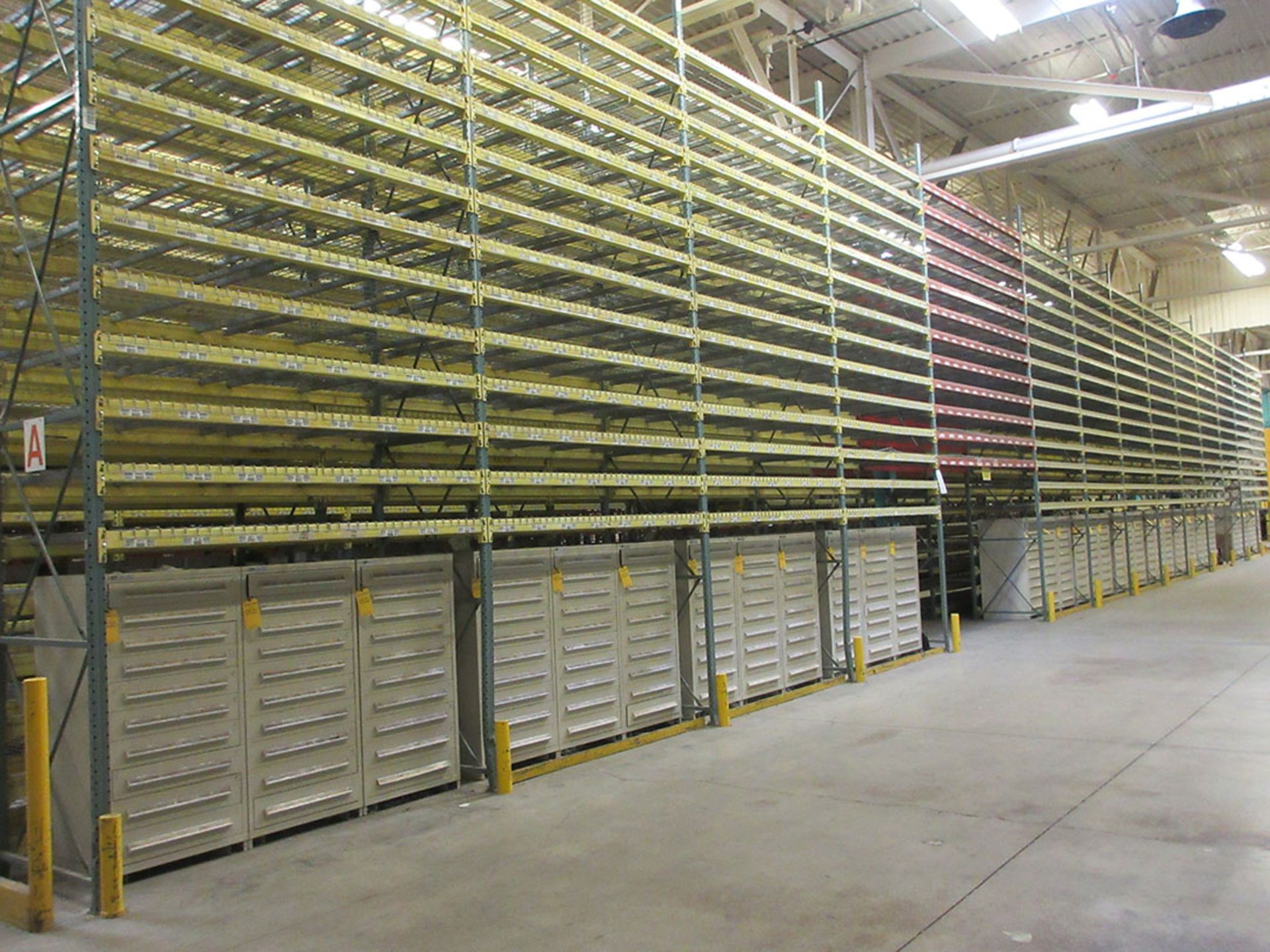 (28) SECTIONS OF PALLET RACK; (30) 20' UPRIGHTS, (48) 12' X 4'' CROSSBEAMS, (888) 8' X 4'' - Image 2 of 3