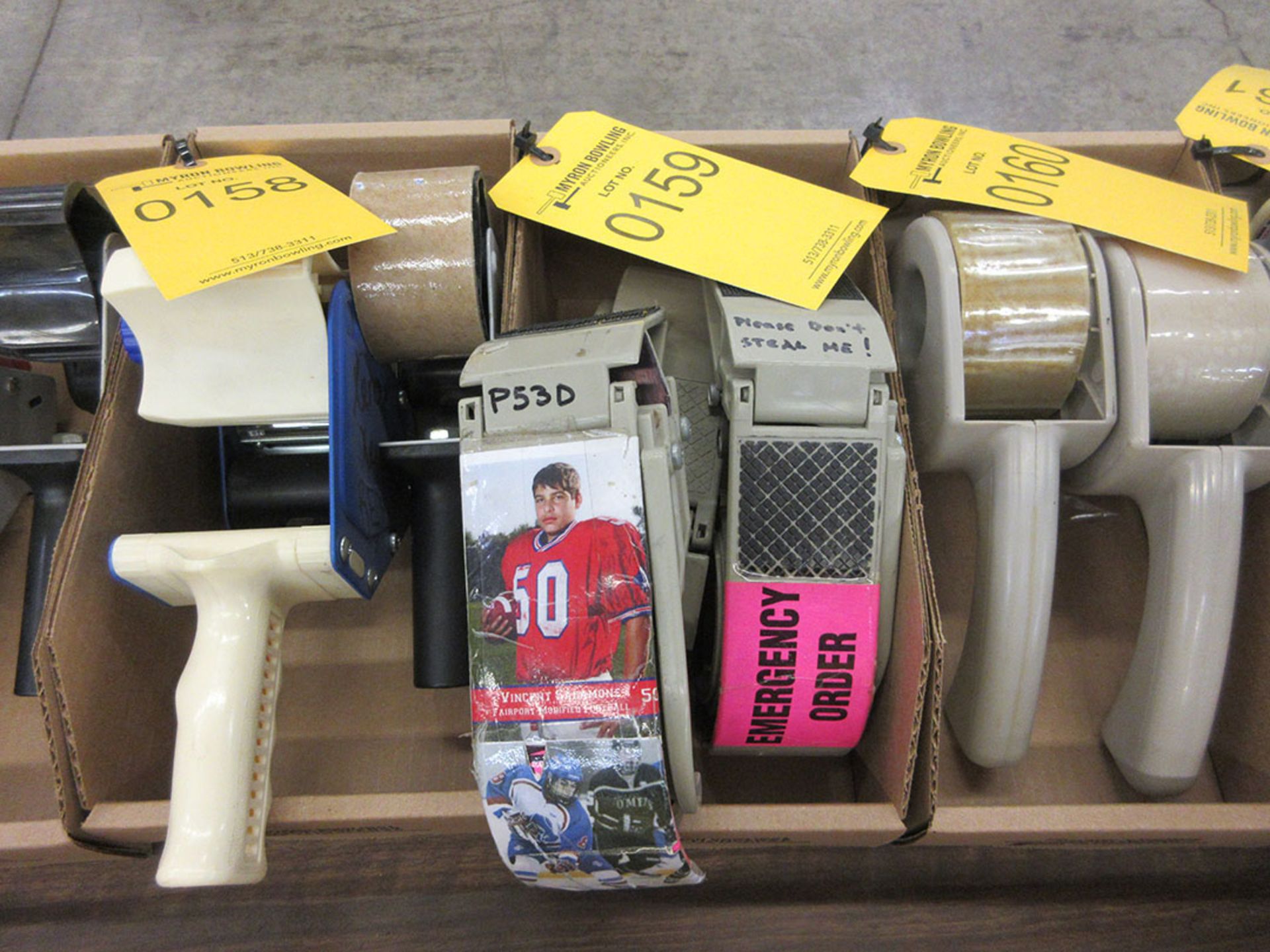 ASSORTED HAND-HELD TAPE DISPENSERS