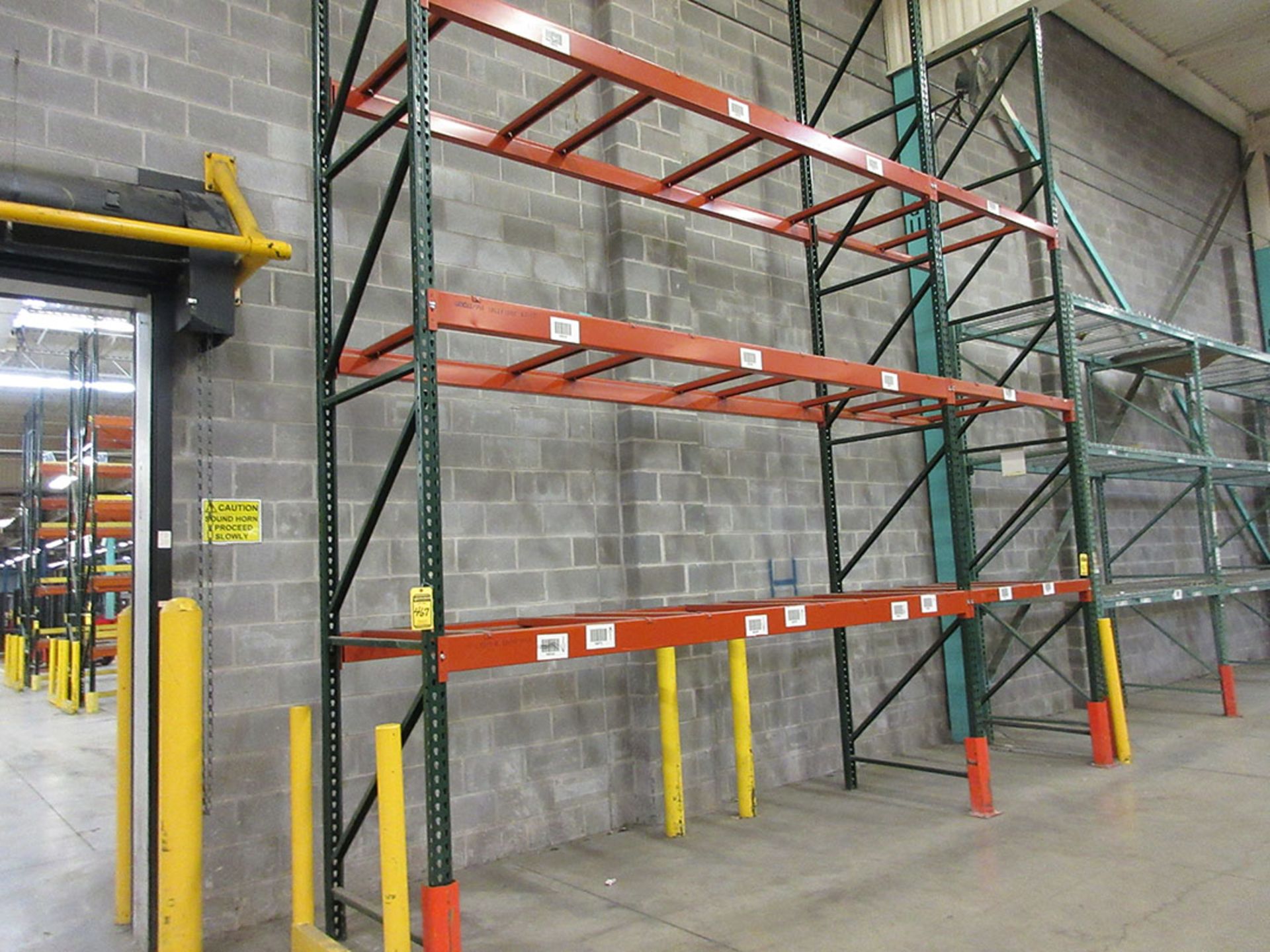 (6) SECTIONS TEARDROP STYLE PALLET RACK; (8) APPROX. 20' UPRIGHTS, (24) 12' X 6'' & (6) 5' 6'' X - Image 2 of 3