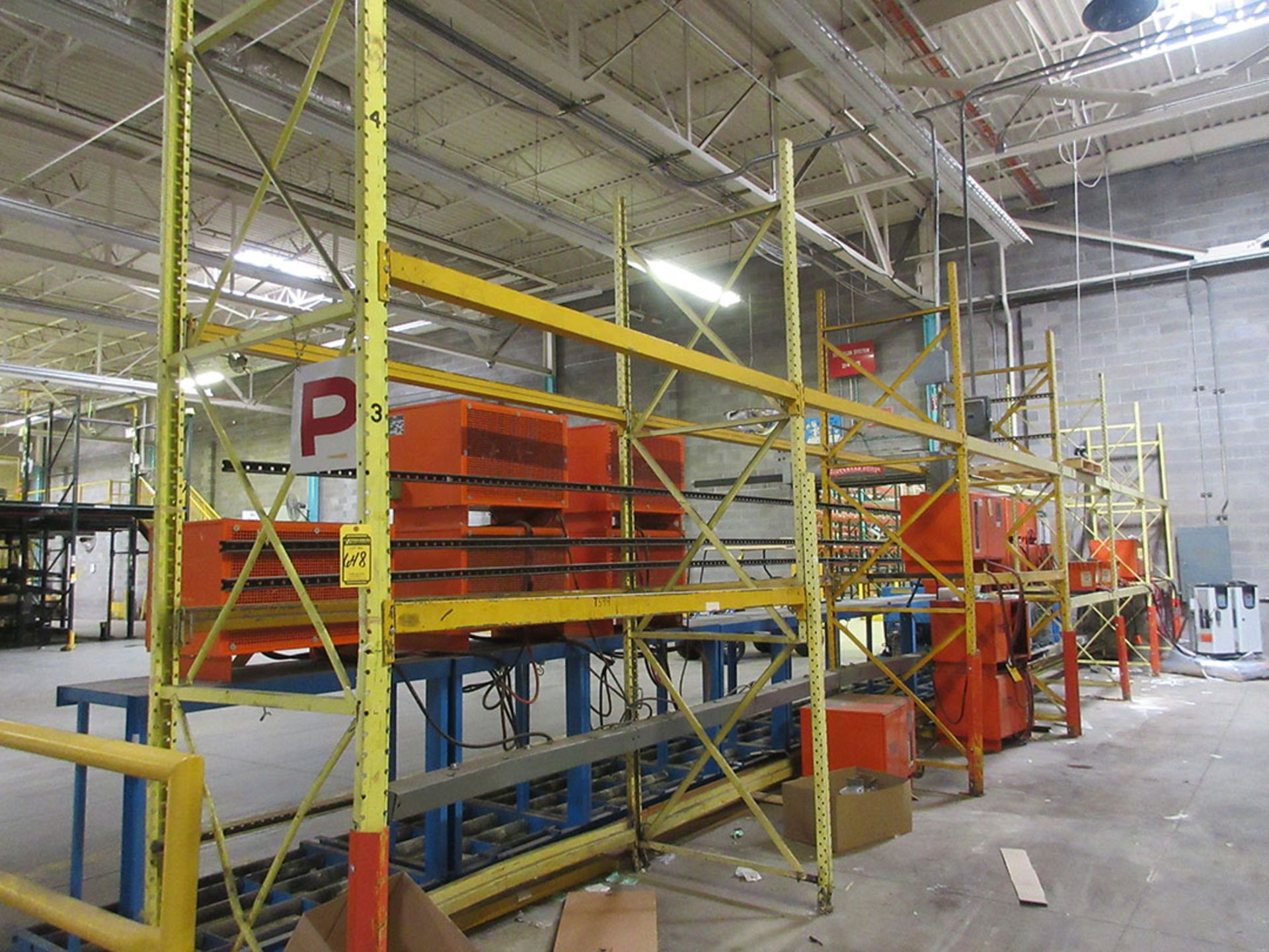 (12) SECTIONS OF PALLET RACK; (15) 12' UPRIGHTS, (60) 8' X 3'' & 4'' CROSSBEAMS - Image 2 of 3