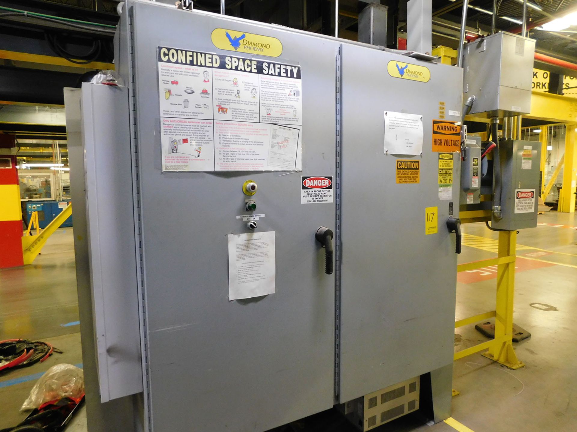 DIAMOND PHOENIX STORAGE CAROUSEL DRO CONTROL STATION WITH DEDICATED SWITCHGEAR & POWER SUPPLY