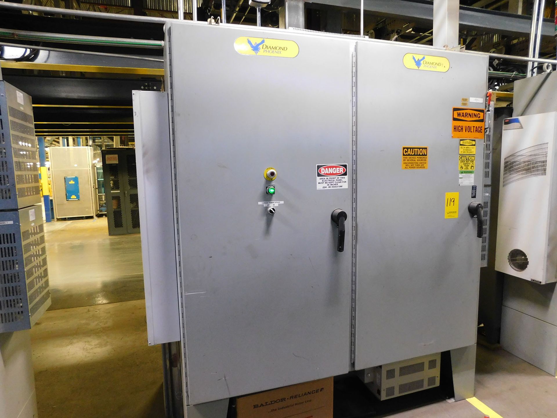 DIAMOND PHOENIX STORAGE CAROUSEL DRO CONTROL STATION WITH DEDICATED SWITCHGEAR & POWER SUPPLY - Image 2 of 2