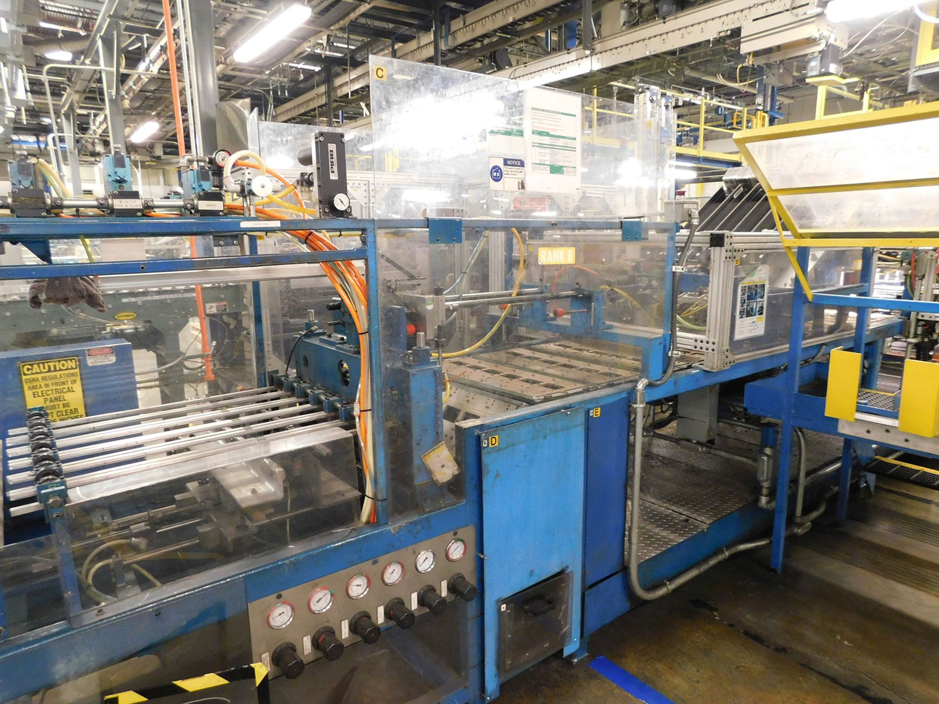 AA DURACELL BLISTER PACK LINE WITH FOLD OVER CASE PACKER, MOTORIZED ROLLER CONVEYOR AND ELEVATOR - Image 3 of 4