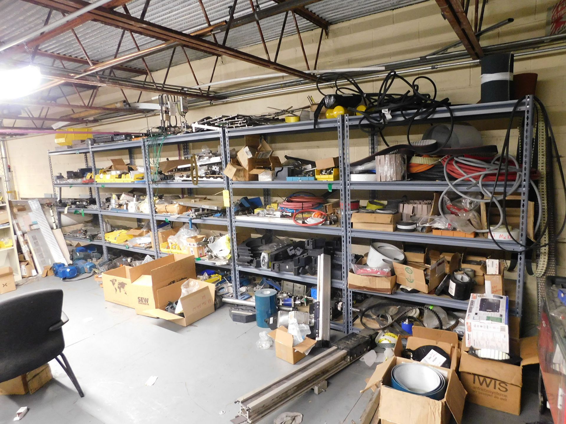 CONTENTS OF REST OF PARTS ROOM; HOSE, CYLINDERS, AND GEAR BOXES