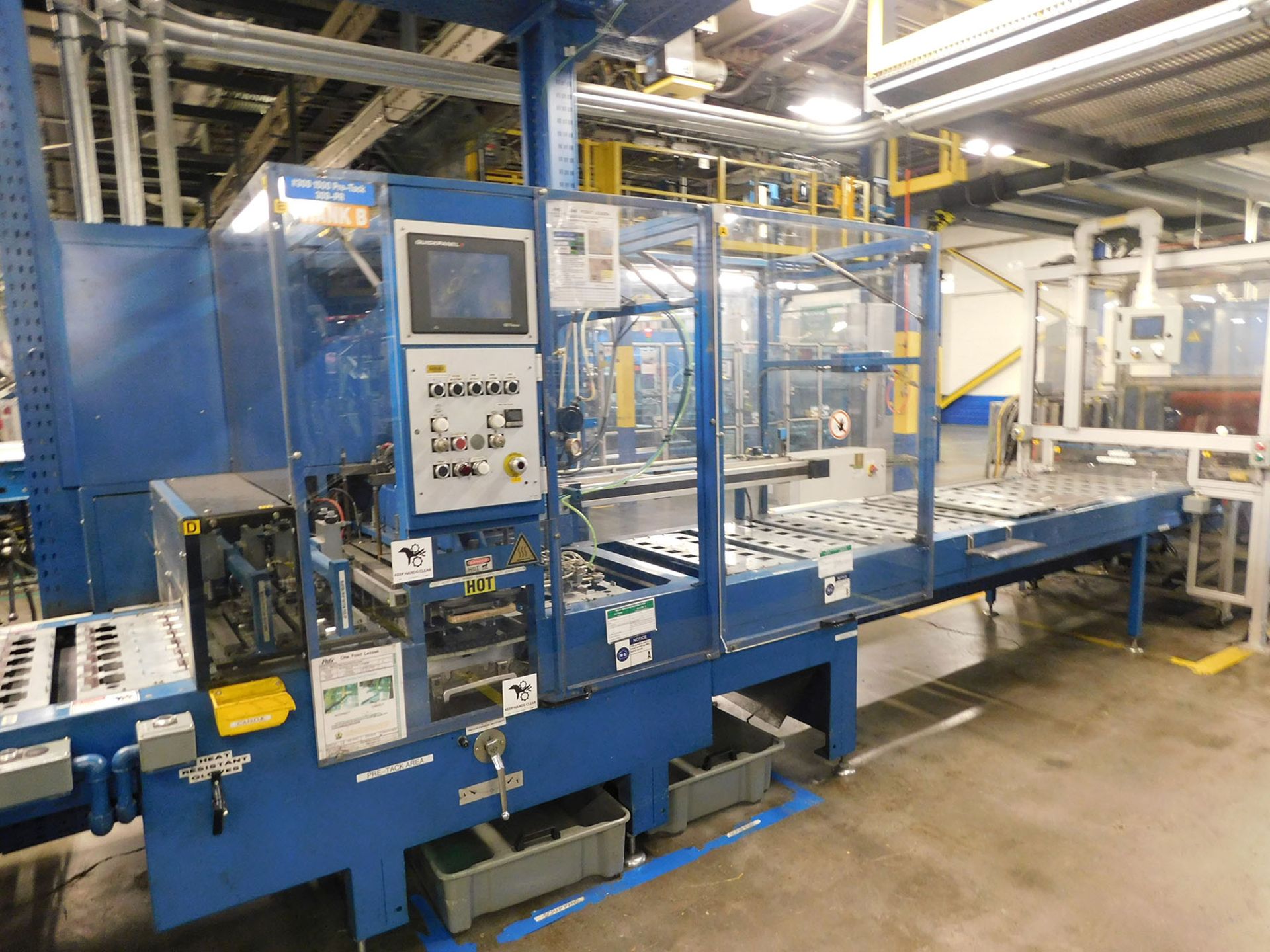AA DURACELL BLISTER PACK LINE WITH FOLD OVER CASE LOADER, MOTORIZED ROLLER CONVEYOR AND ELEVATOR - Image 2 of 4