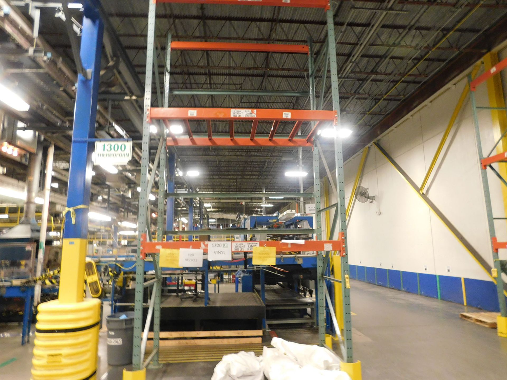 (3) SECTIONS OF PALLET RACKING; (5) 18' X 3'' X 3'' UPRIGHTS, (18) 96'' X 6'' HORIZONTAL BEAMS, 48'' - Image 2 of 2