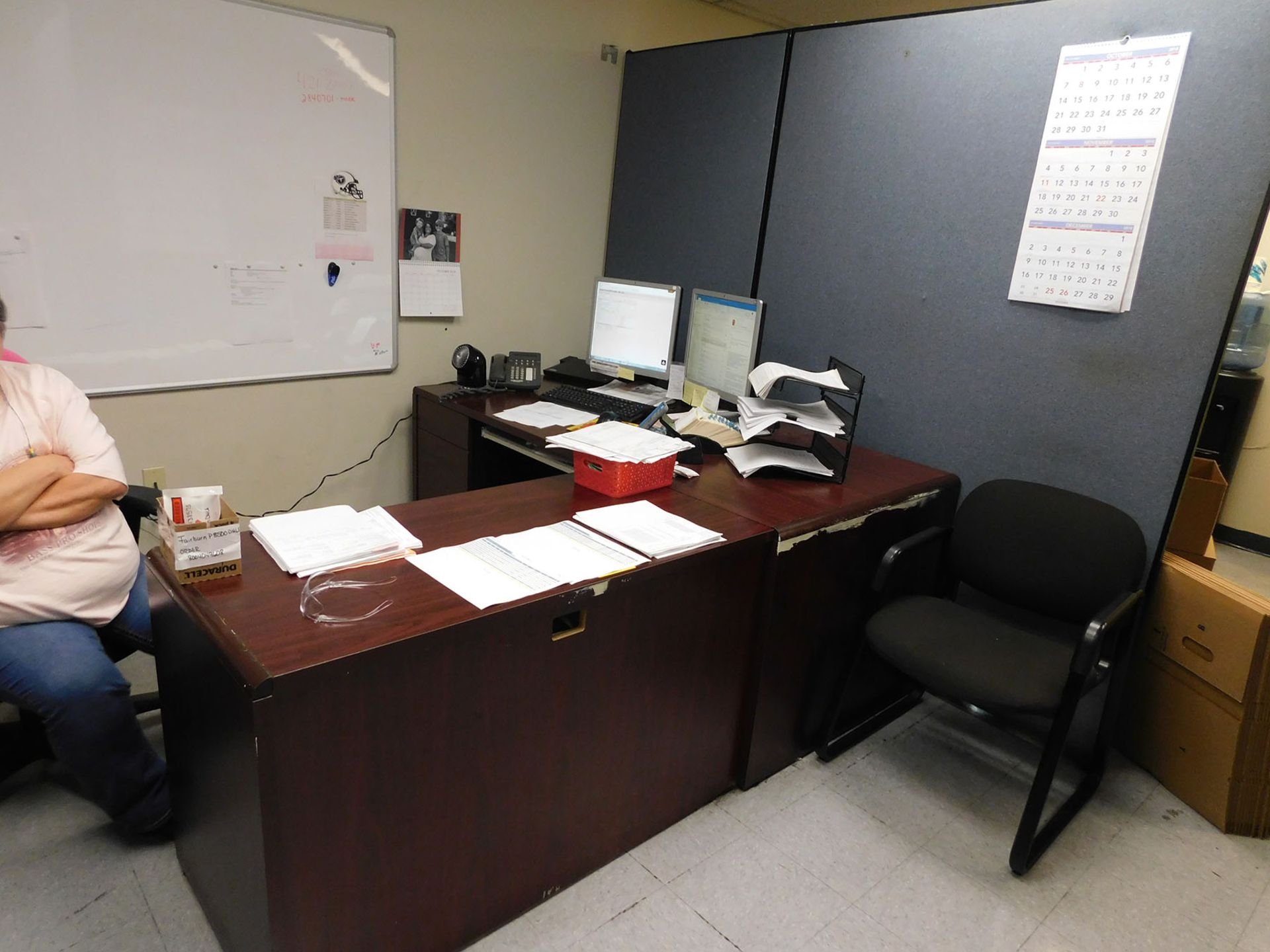 CONTENTS OF FRONT OFFICE; (7) FILE CABINETS & (3) DESK - Image 2 of 2