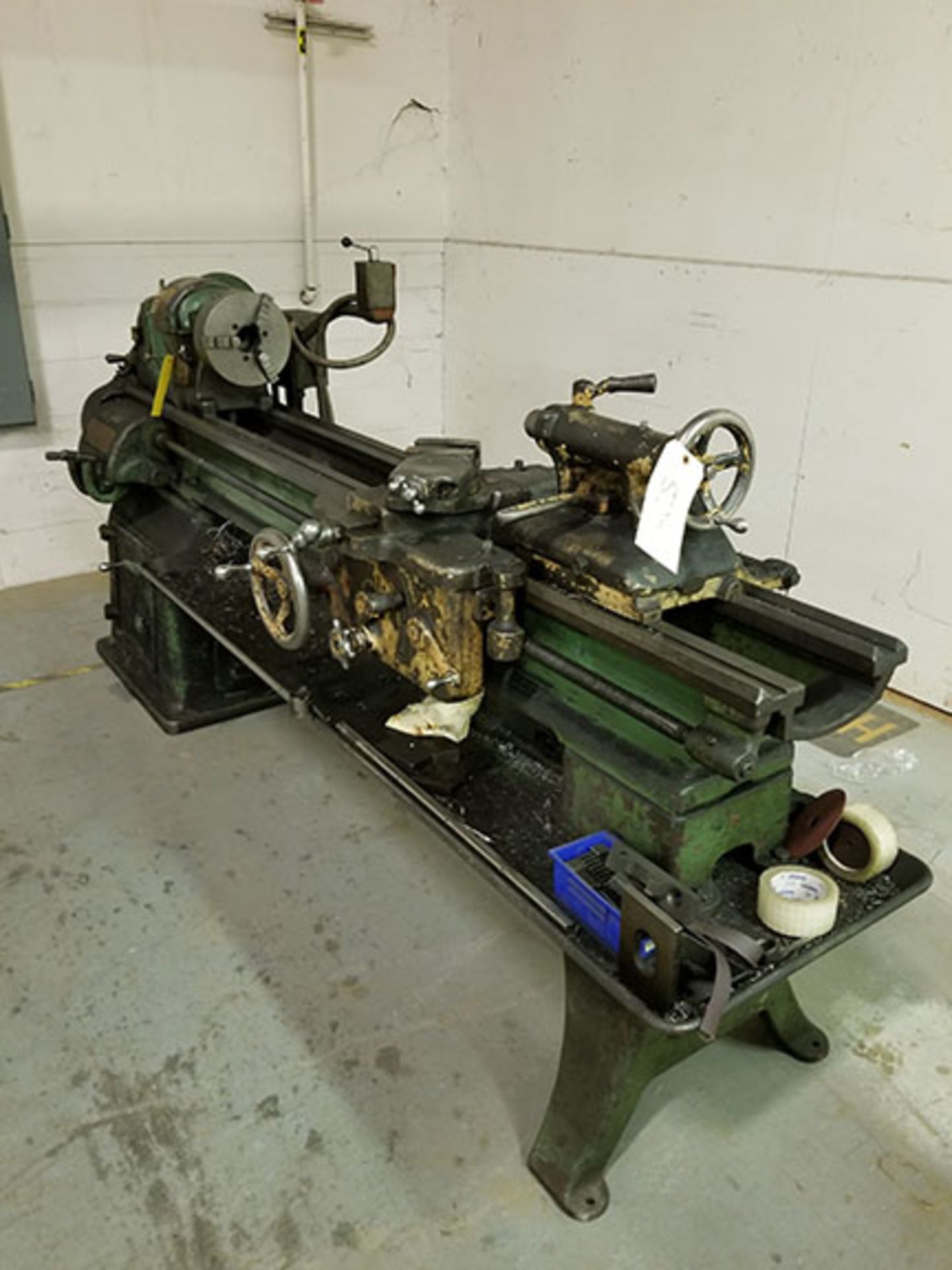 SOUTH BEND PRECISION LATHE; MODEL A, 8' BED, 8'' 3-JAW CHUCK, S/N CL8117E - Image 3 of 4