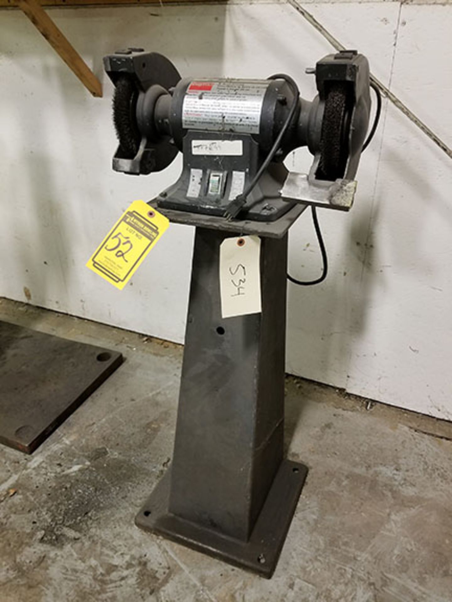 DAYTON 8'' BENCH GRINDER; 3/4 HP, S/N 2805