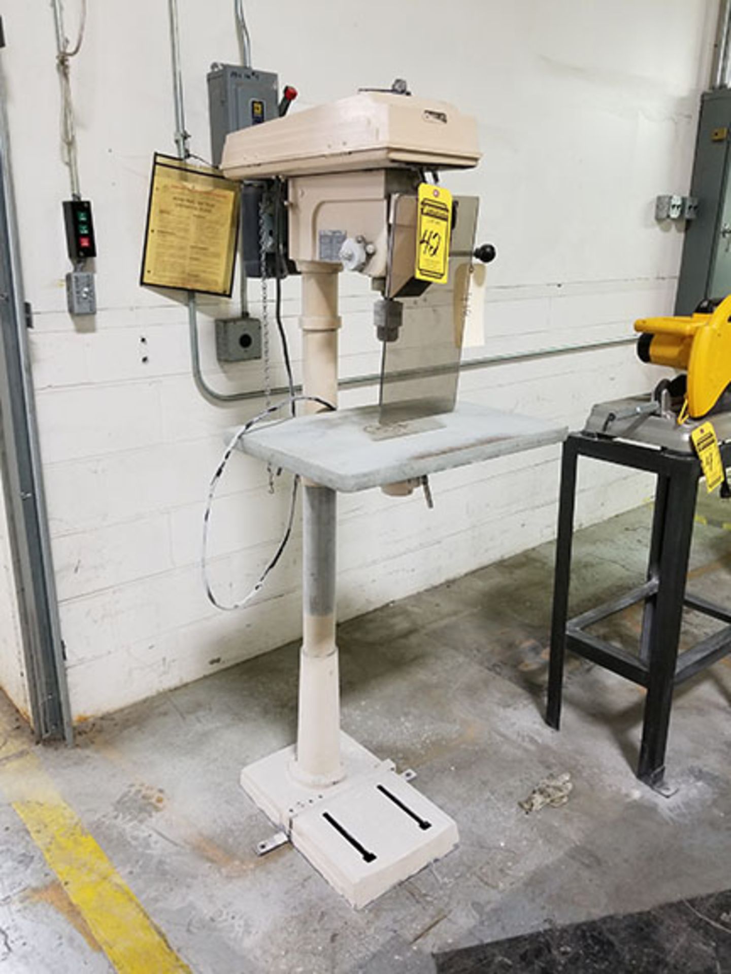 DELTA DRILL PRESS; MODEL 17-900, S/N 8923