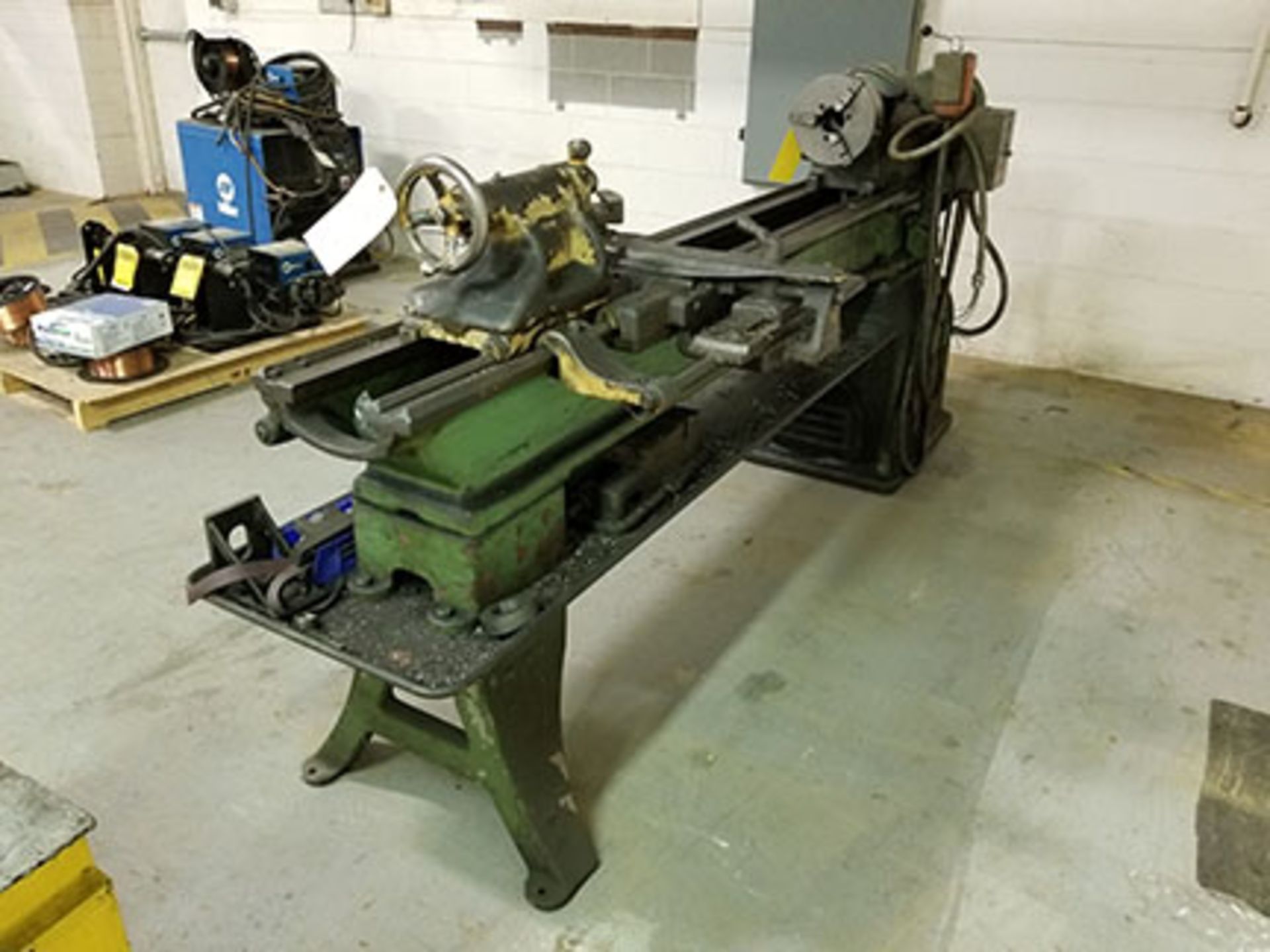 SOUTH BEND PRECISION LATHE; MODEL A, 8' BED, 8'' 3-JAW CHUCK, S/N CL8117E - Image 4 of 4