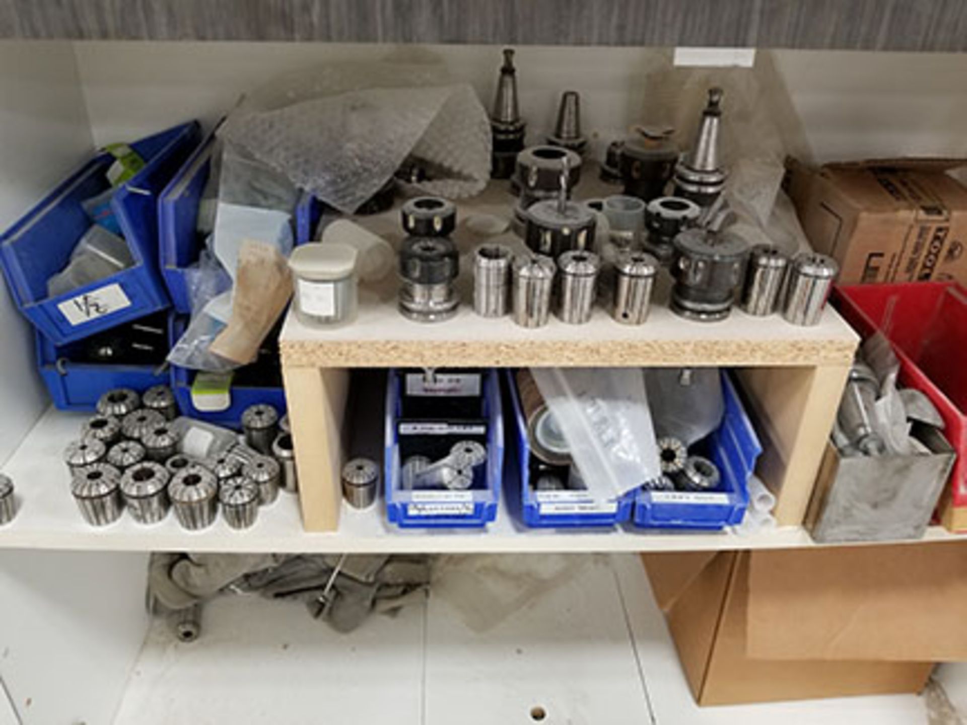 TOOLING FOR WEEKE CNC ROUTER; COLLETS, DRILL BITS, TOOL HOLDERS (CABINETS INCLUDED) - Image 2 of 3