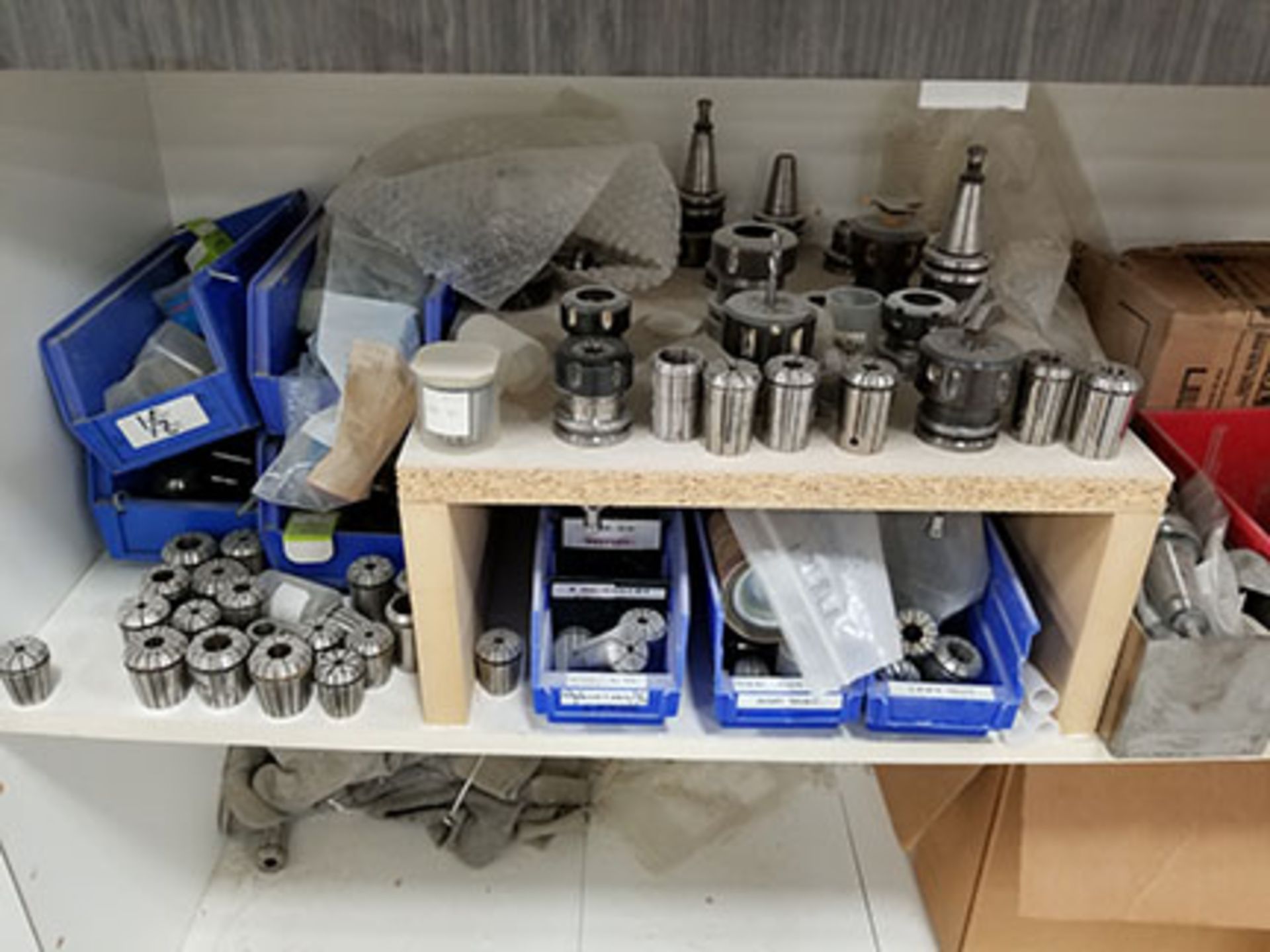TOOLING FOR WEEKE CNC ROUTER; COLLETS, DRILL BITS, TOOL HOLDERS (CABINETS INCLUDED) - Image 3 of 3