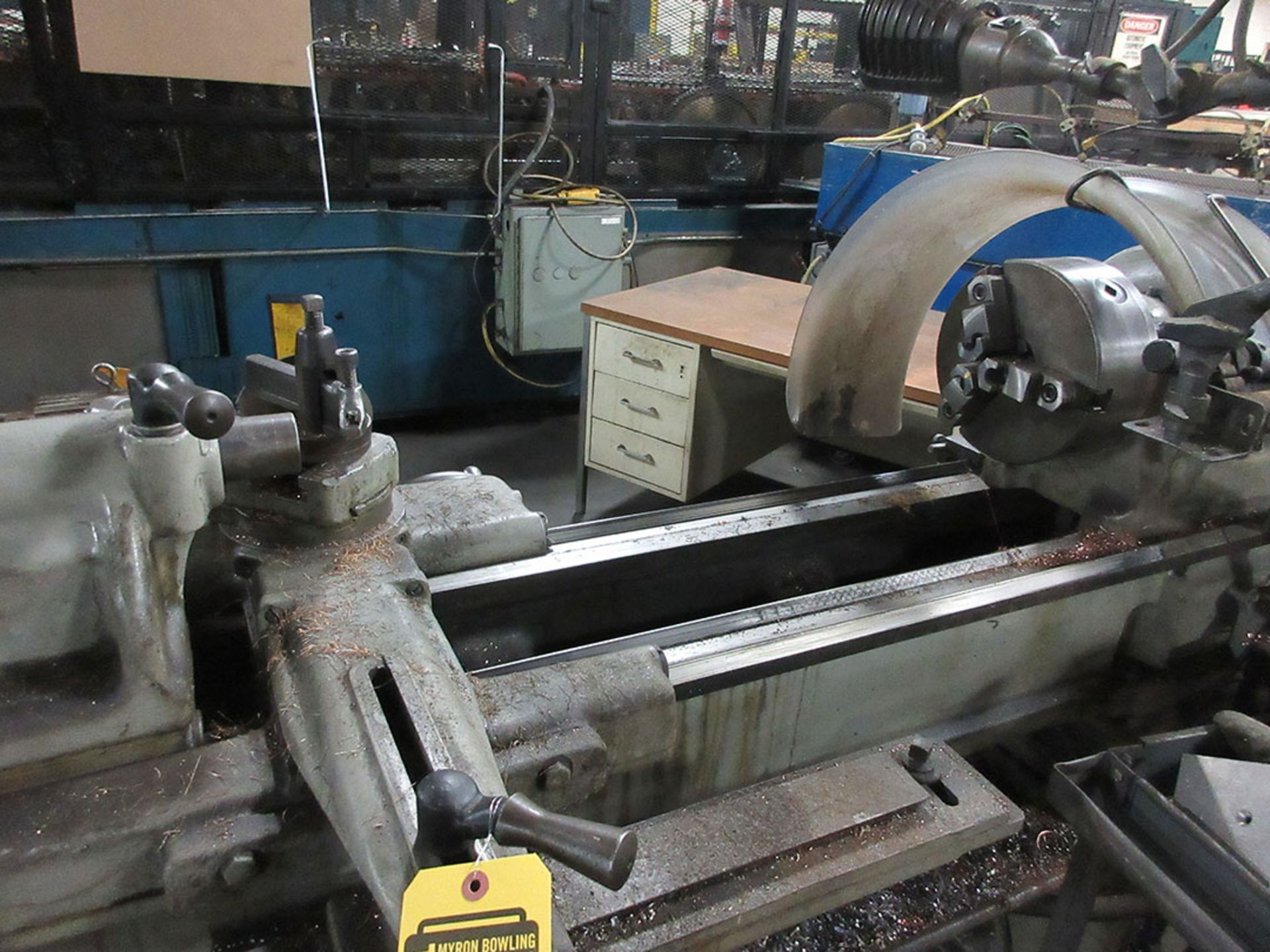 SOUTH BEND PRECISION LATHE; MODEL A, 6' BED, 8'' 3-JAW CHUCK, TOOL POST, TAIL STOCK, COLLETS, AND - Image 2 of 2