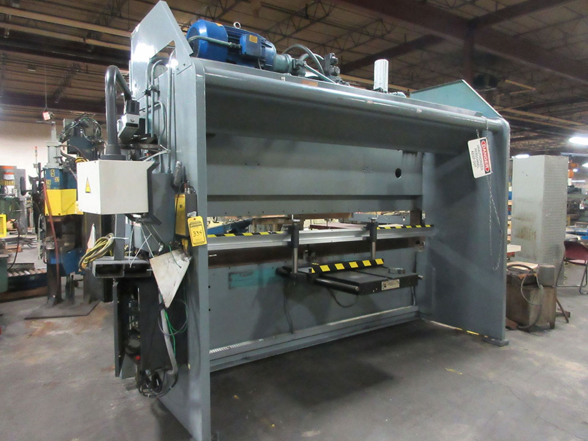 ALLSTEEL 120-TON X 12' HYDRAULIC PRESS BRAKE; MODEL 120-12, 25-HP, 550/60/3, S/N 2347, HURCO - Image 2 of 3