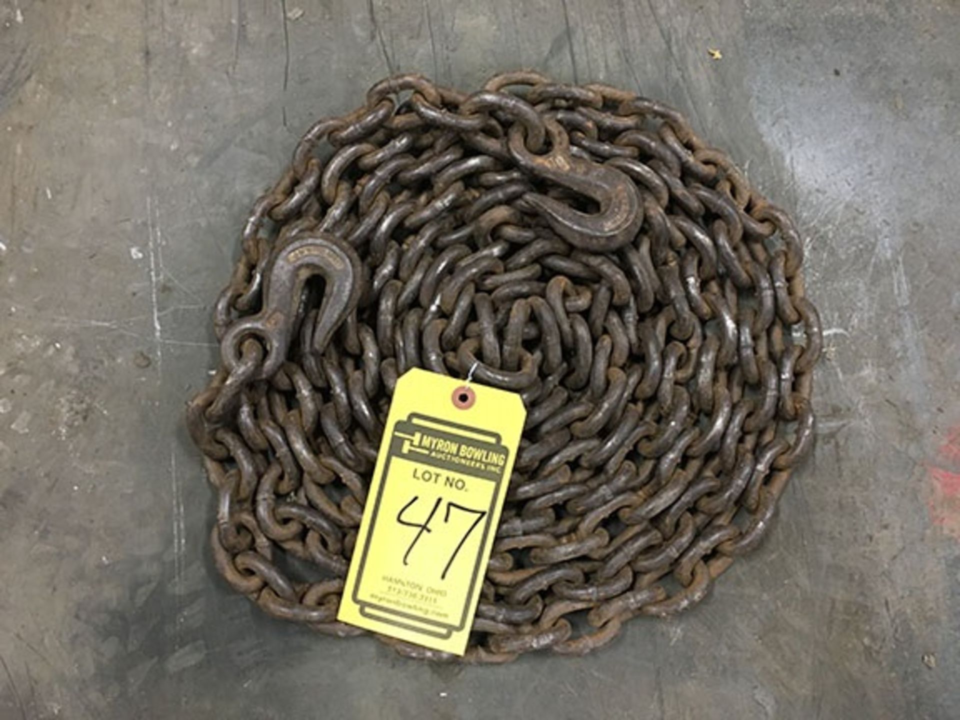 3/8'' 2-HOOK RIGGING CHAIN