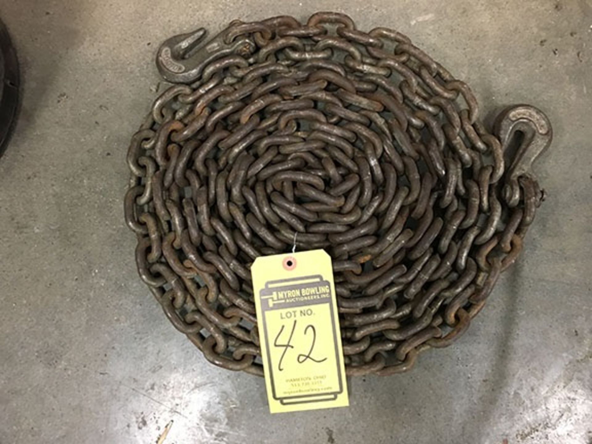 3/8'' 2-HOOK RIGGING CHAIN