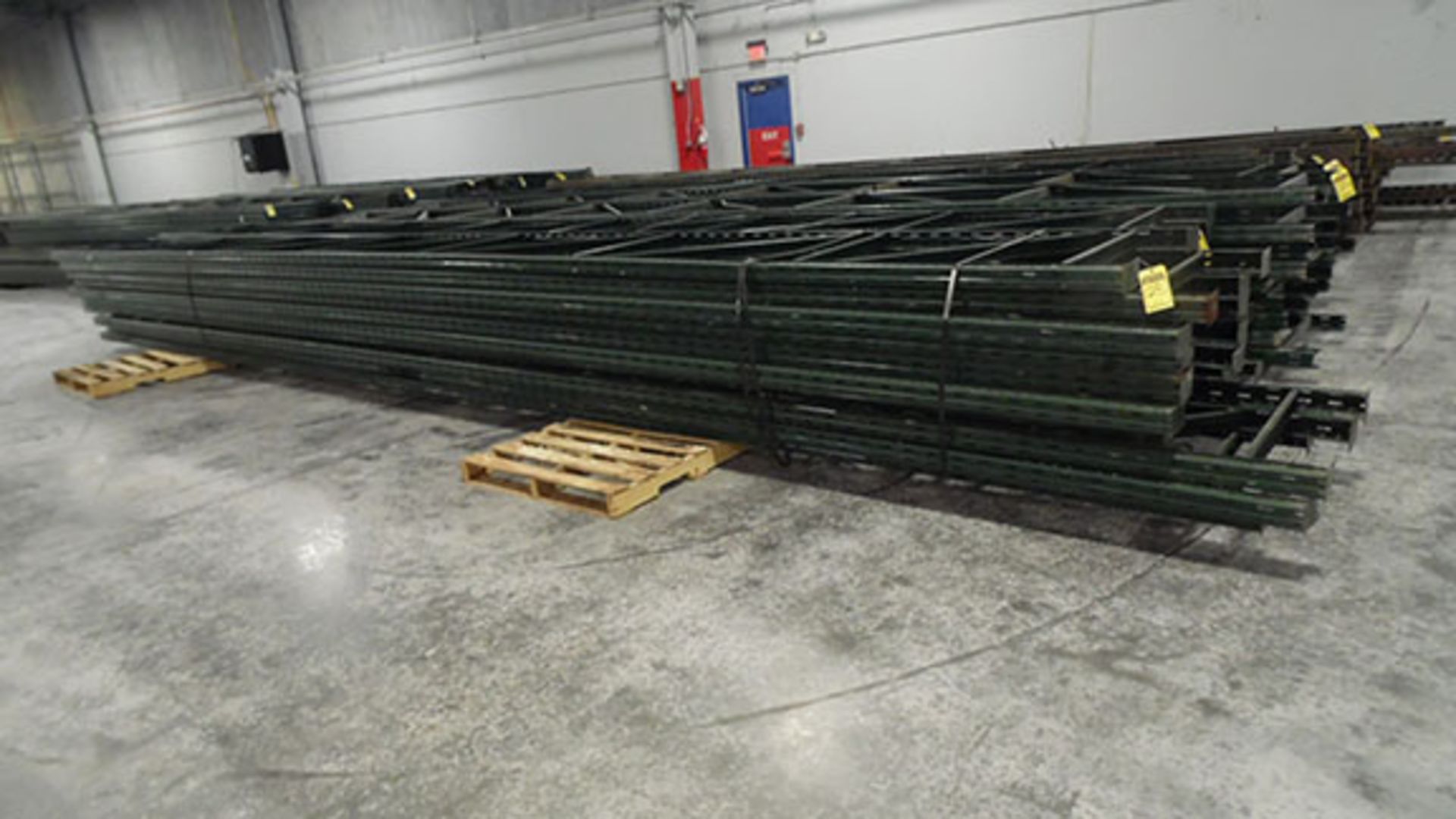 (X30) PIECES OF RIDG-U-RAK PALLET RACKING UPRIGHTS; 31' 8'' TALL, 36'' DEEP, 3'' X 2 1/4''