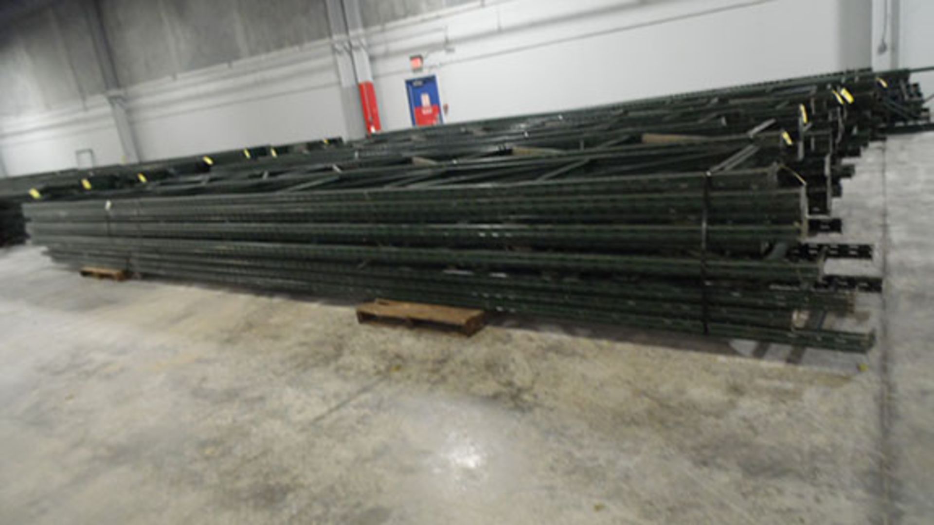 (X30) PIECES OF RIDG-U-RAK PALLET RACKING UPRIGHTS; 31' 8'' TALL, 36'' DEEP, 3'' X 2 1/4''