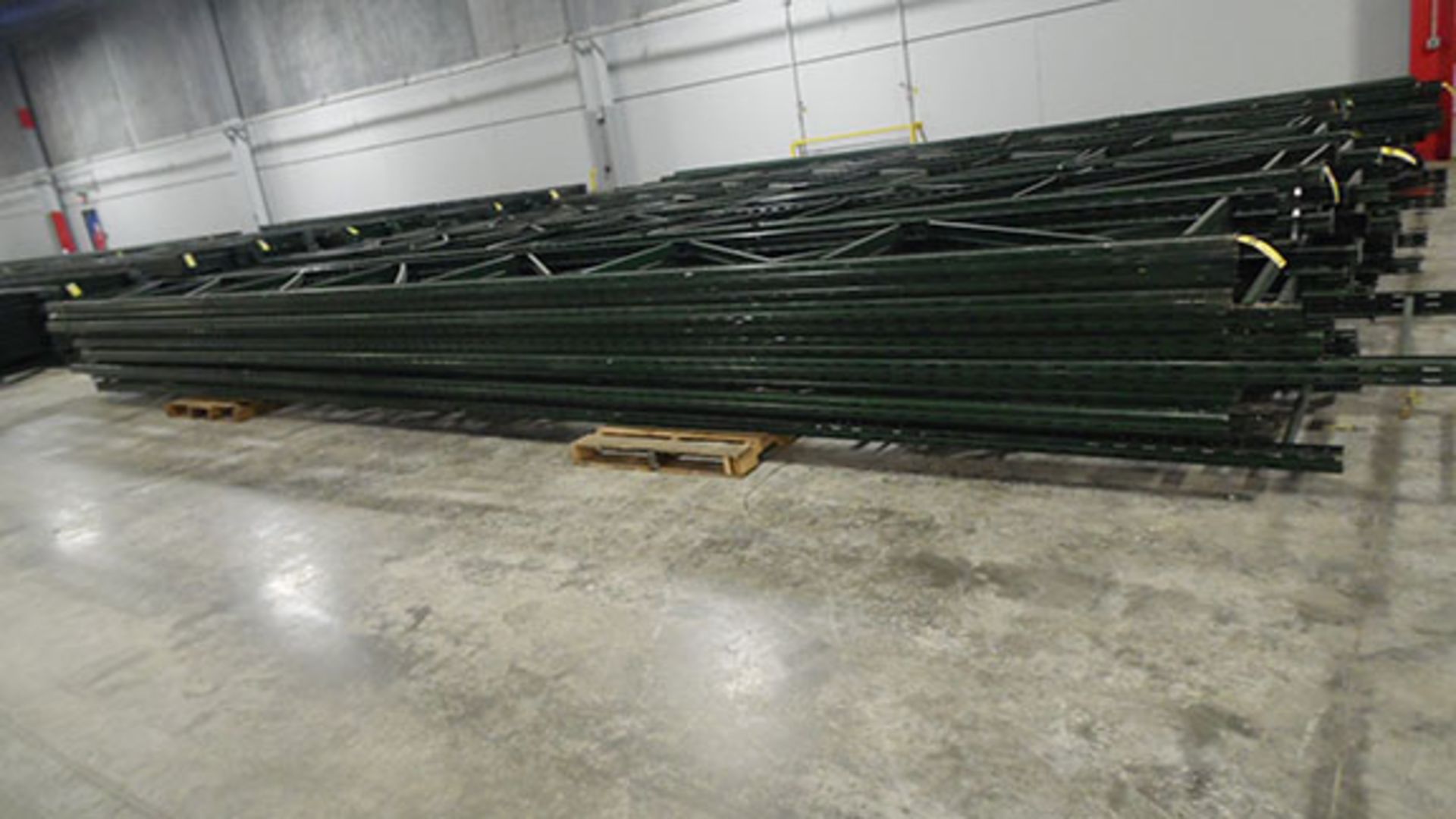 (X30) PIECES OF RIDG-U-RAK PALLET RACKING UPRIGHTS; 31' 8'' TALL, 36'' DEEP, 3'' X 2 1/4''