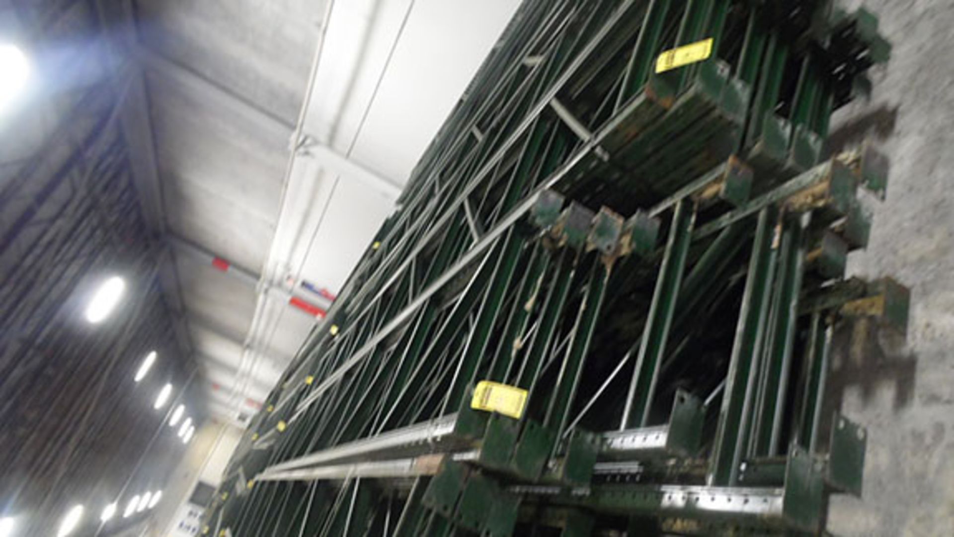 (X31) PIECES OF RIDG-U-RAK PALLET RACKING UPRIGHTS; 31' 8'' TALL, 36'' DEEP, 3'' X 2 1/4''